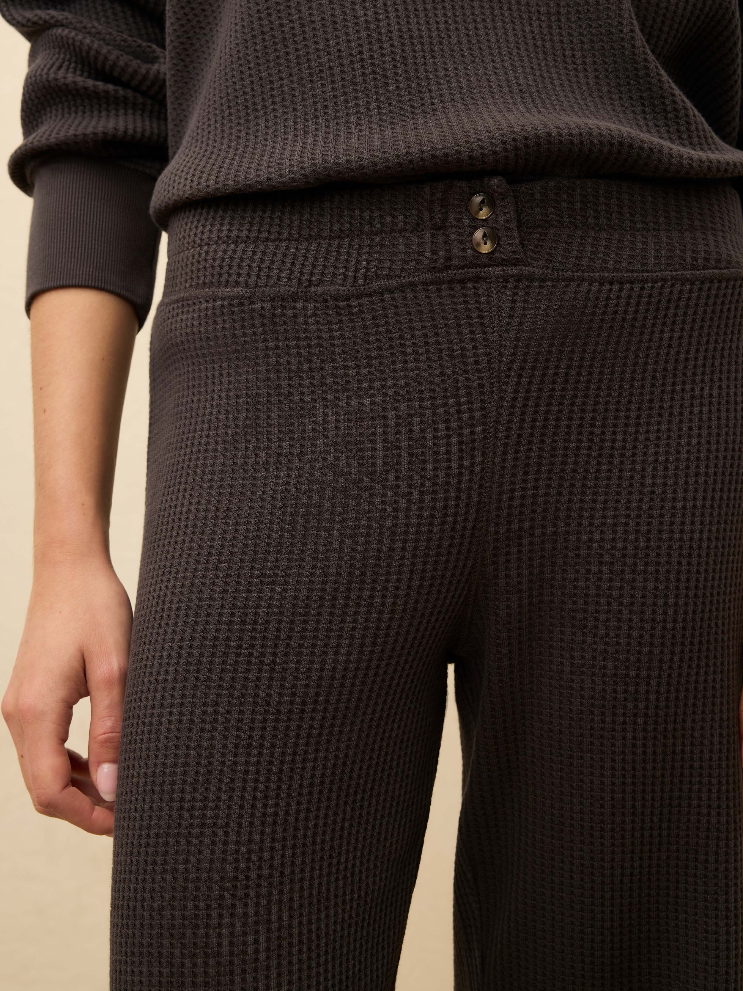 Apres Waffle Pant - Washed Black - Image 3