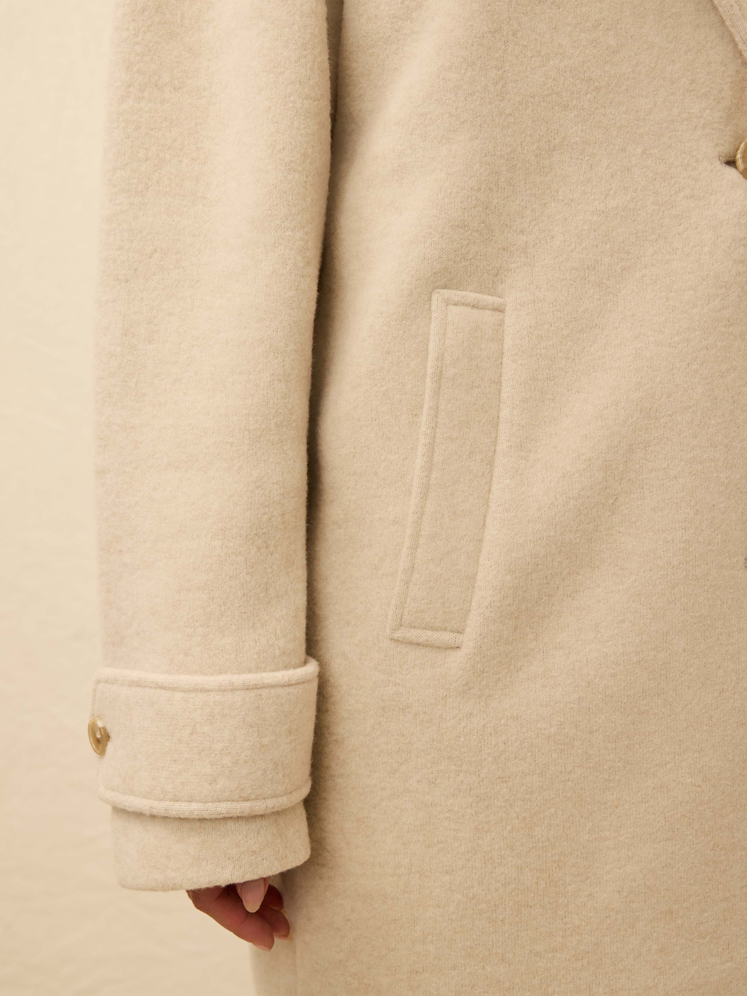 Atlantic Knit Coat - Oat Melange - Image 4