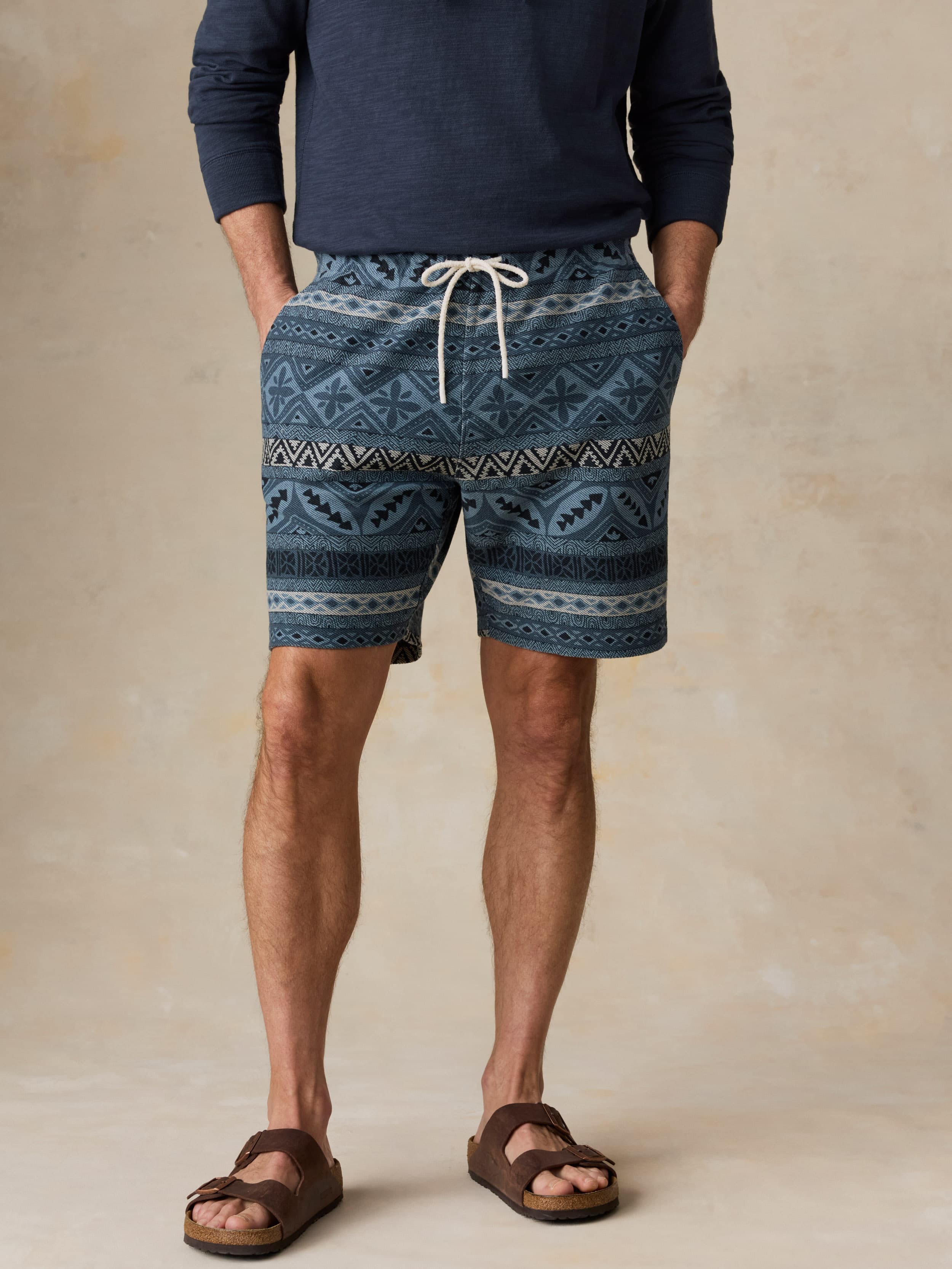 Baja Knit Short - Cay Blues Block - Image 2