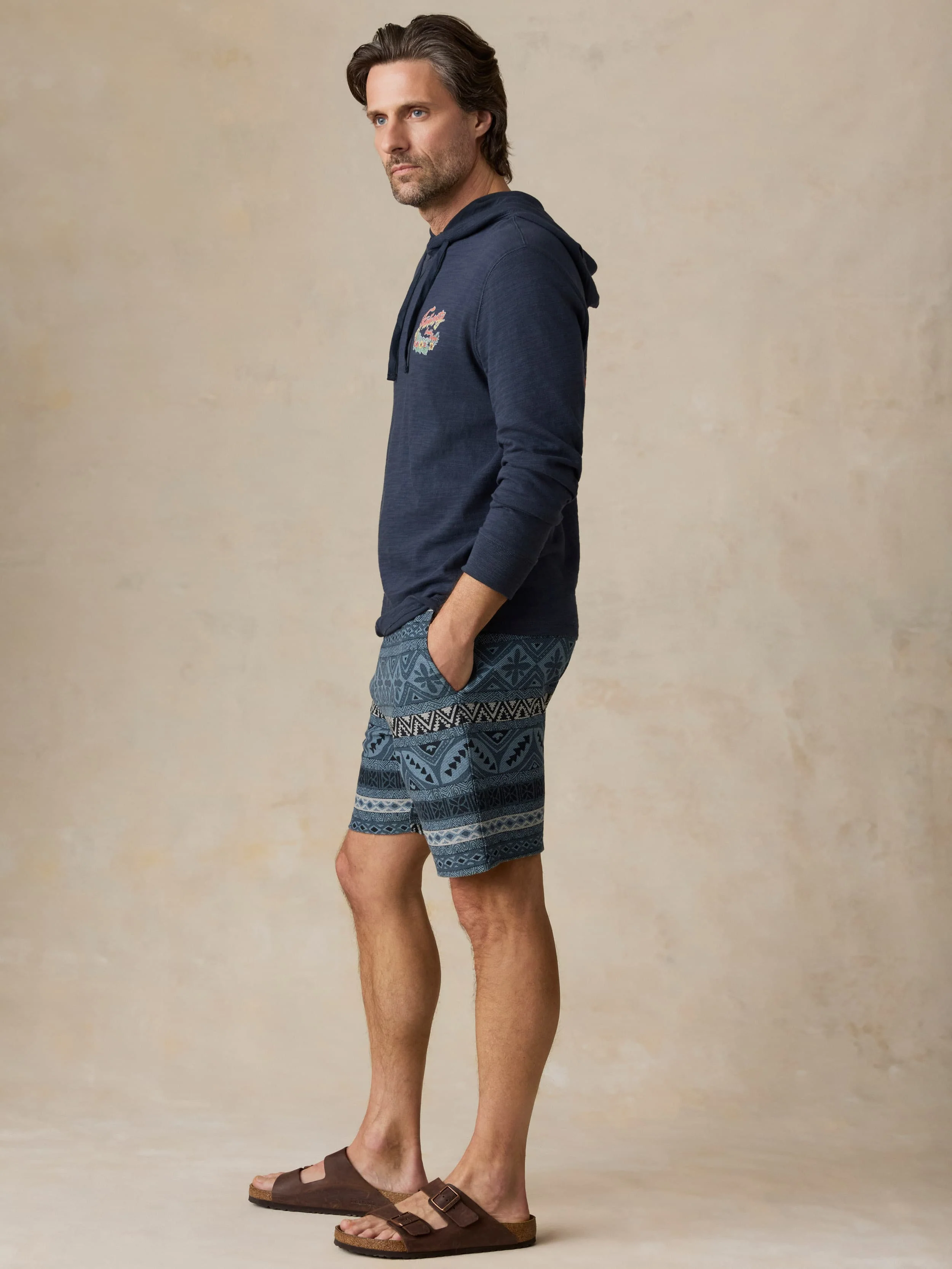 Baja Knit Short - Cay Blues Block - Image 3