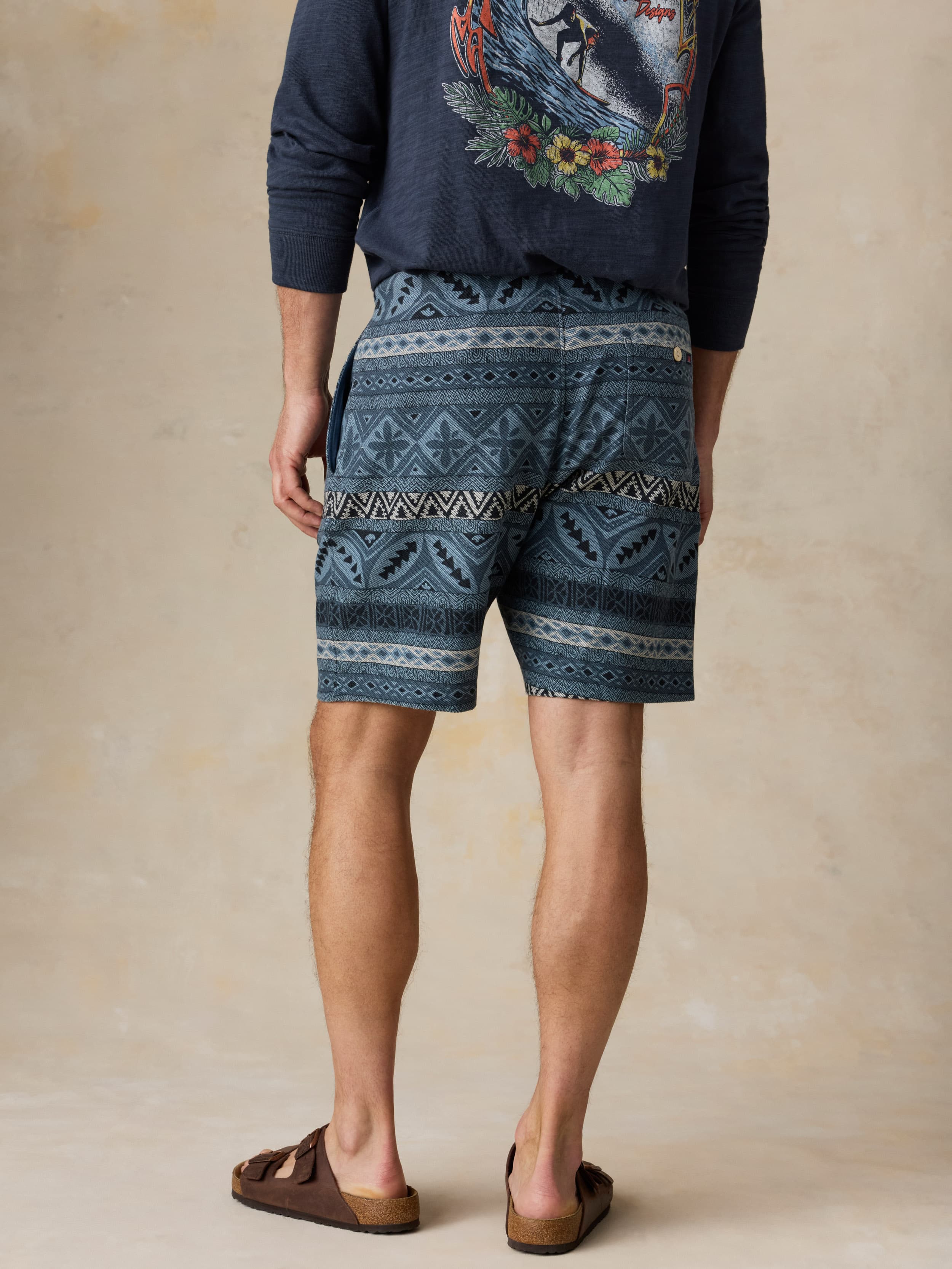 Baja Knit Short - Cay Blues Block - Image 4