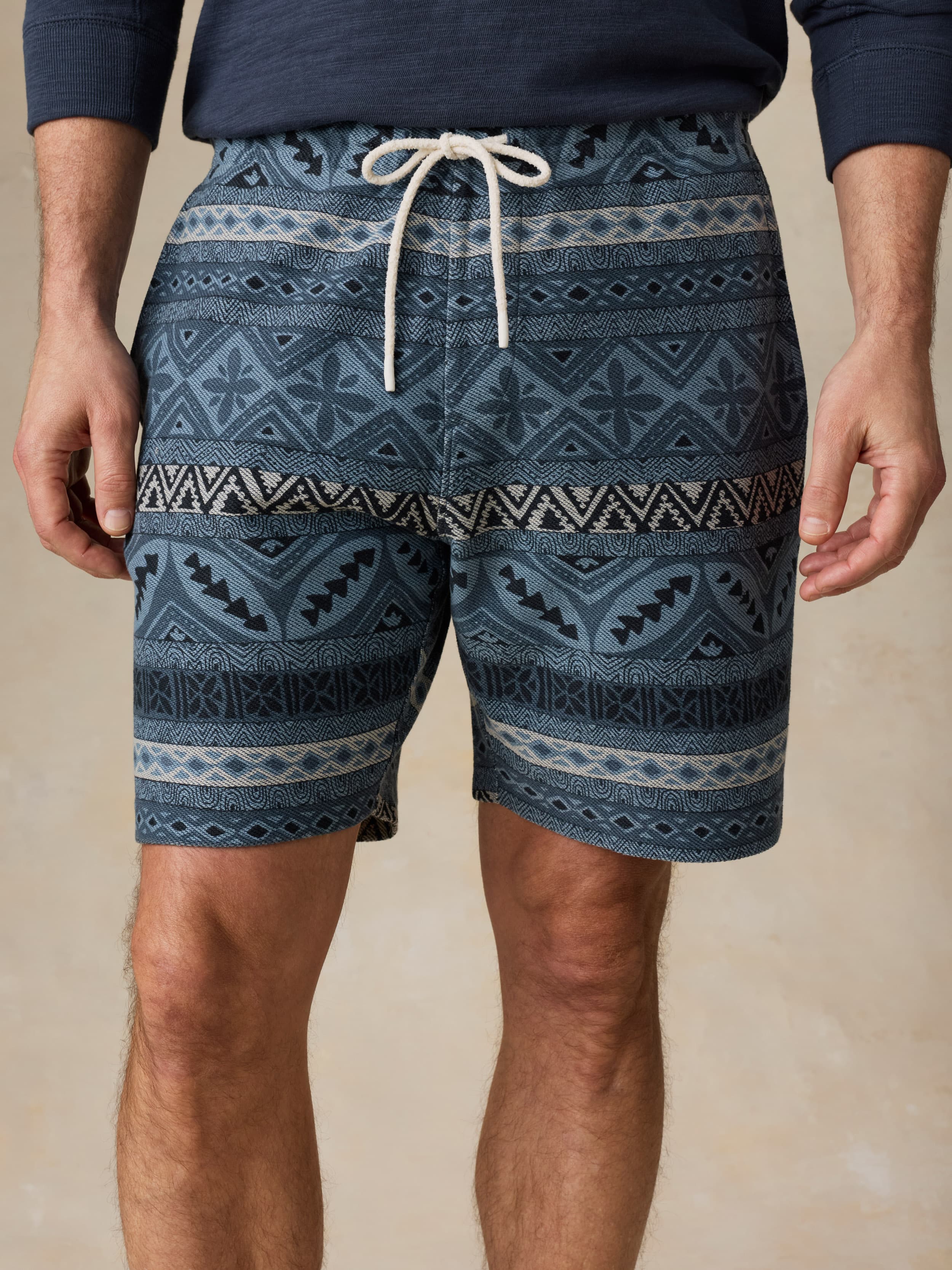 Baja Knit Short - Cay Blues Block - Image 5