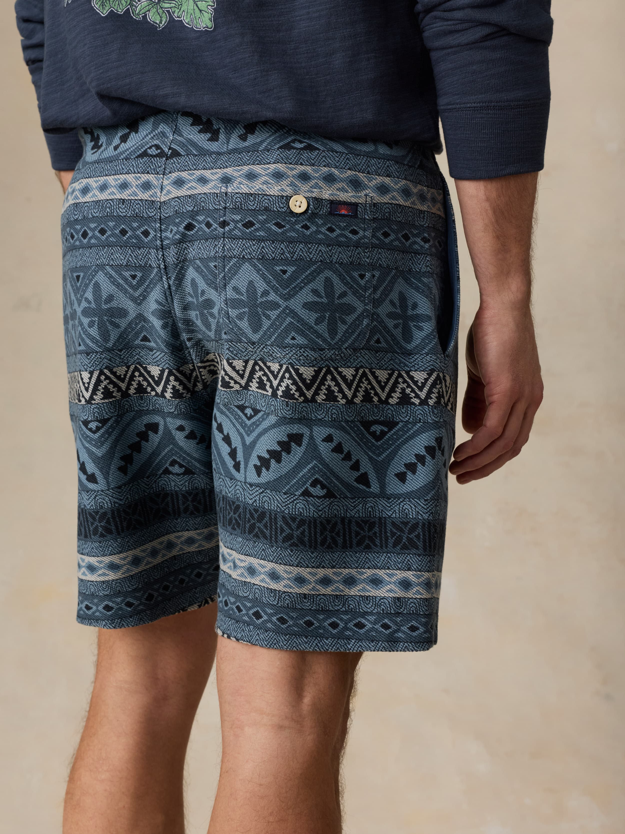 Baja Knit Short - Cay Blues Block - Image 7