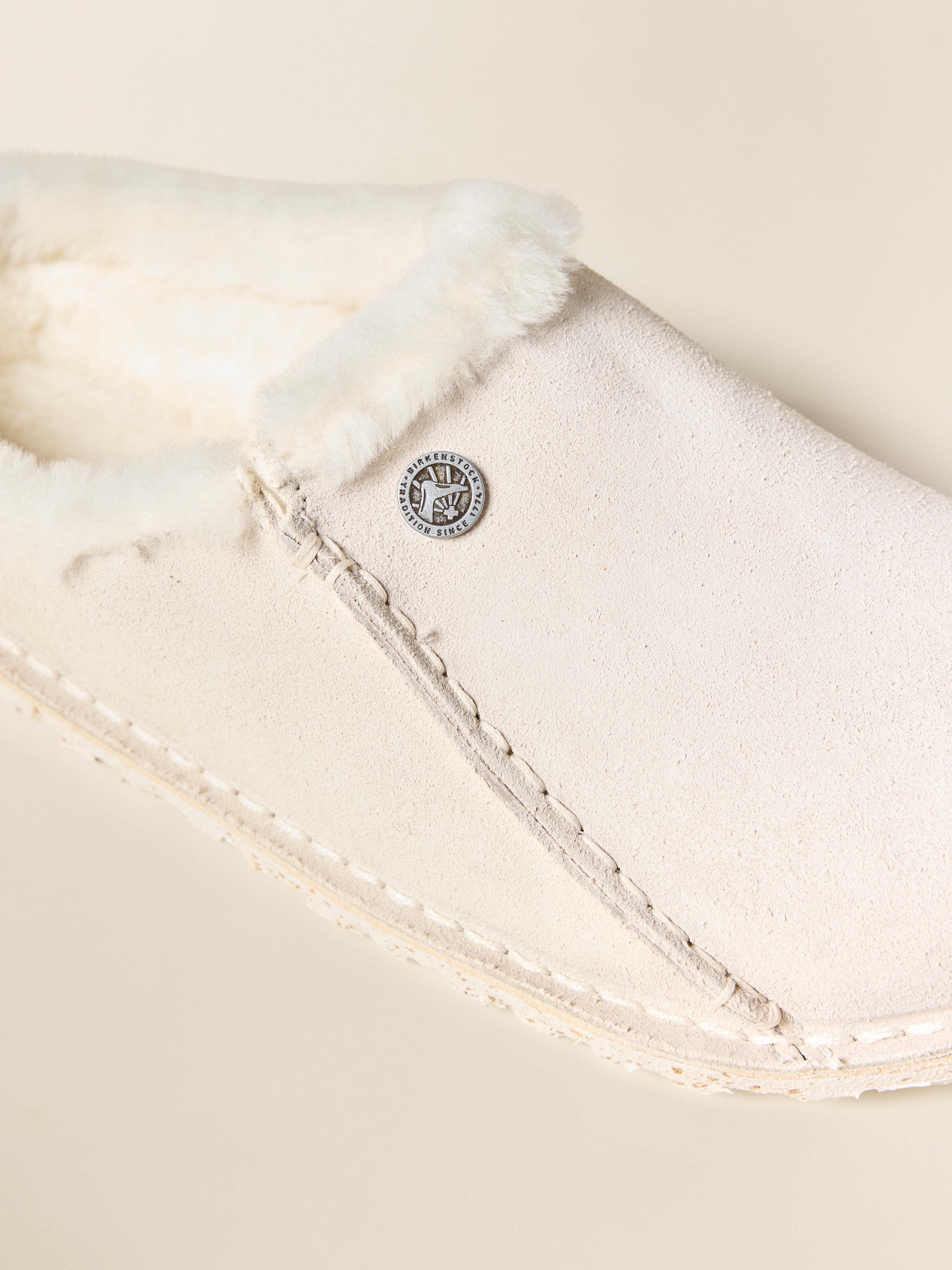 Birkenstock Zermatt Premium Slipper - Antique White - Image 2