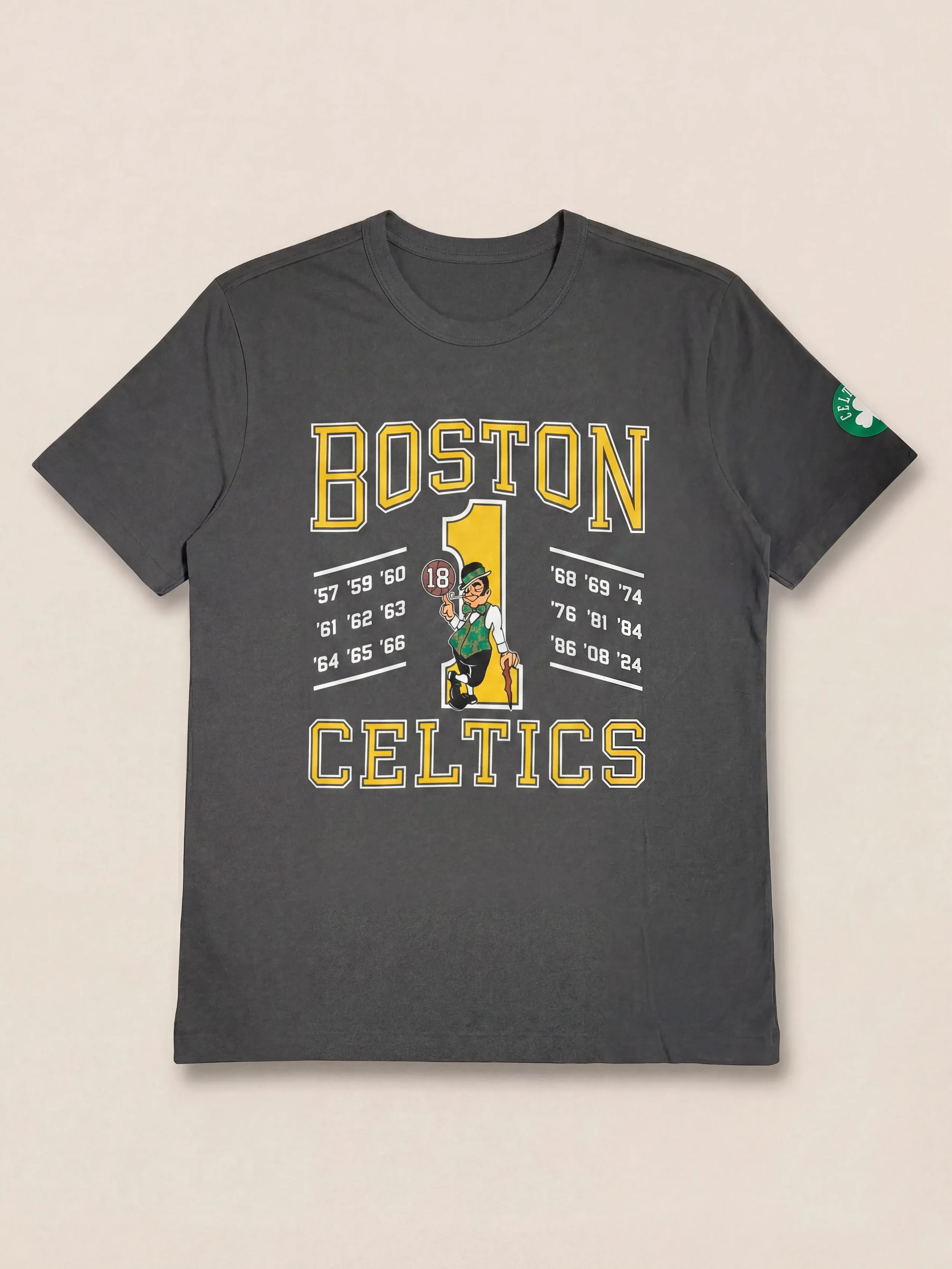 Boston Celtics Sunwashed Regenerative Tee - Graphite