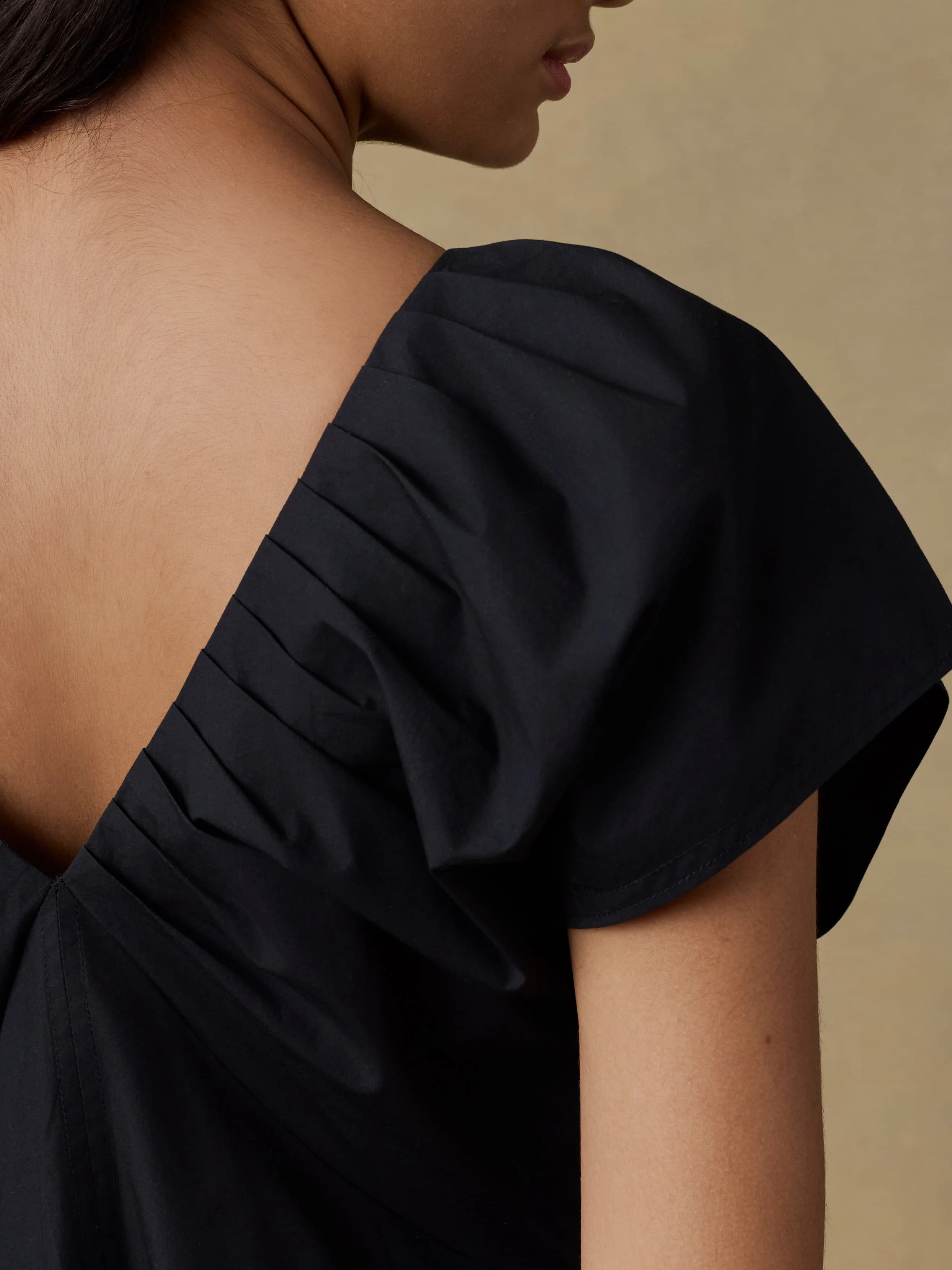 Coastal Poplin Bondhi Dress - Black - Image 3