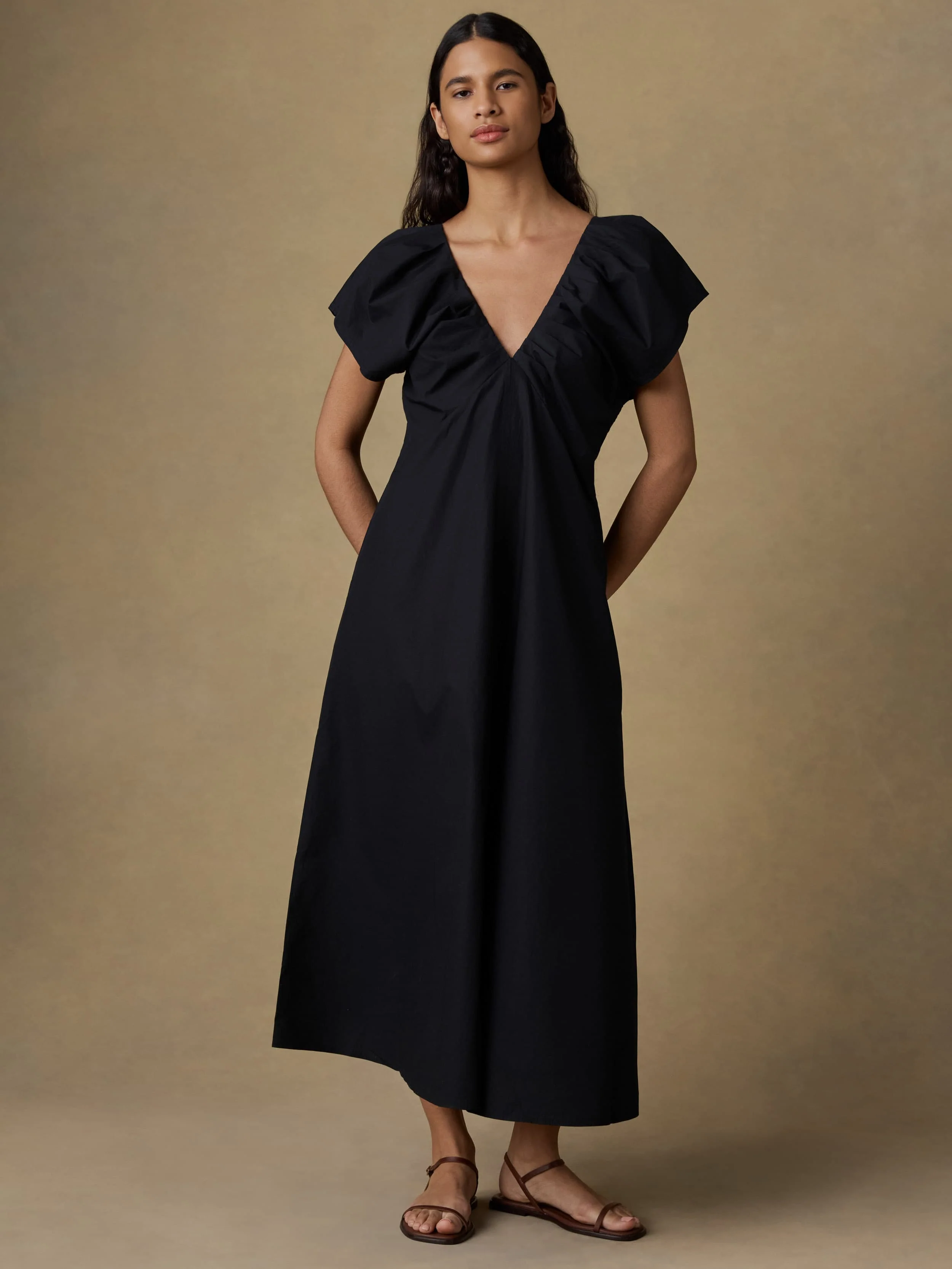 Coastal Poplin Bondhi Dress - Black - Image 4