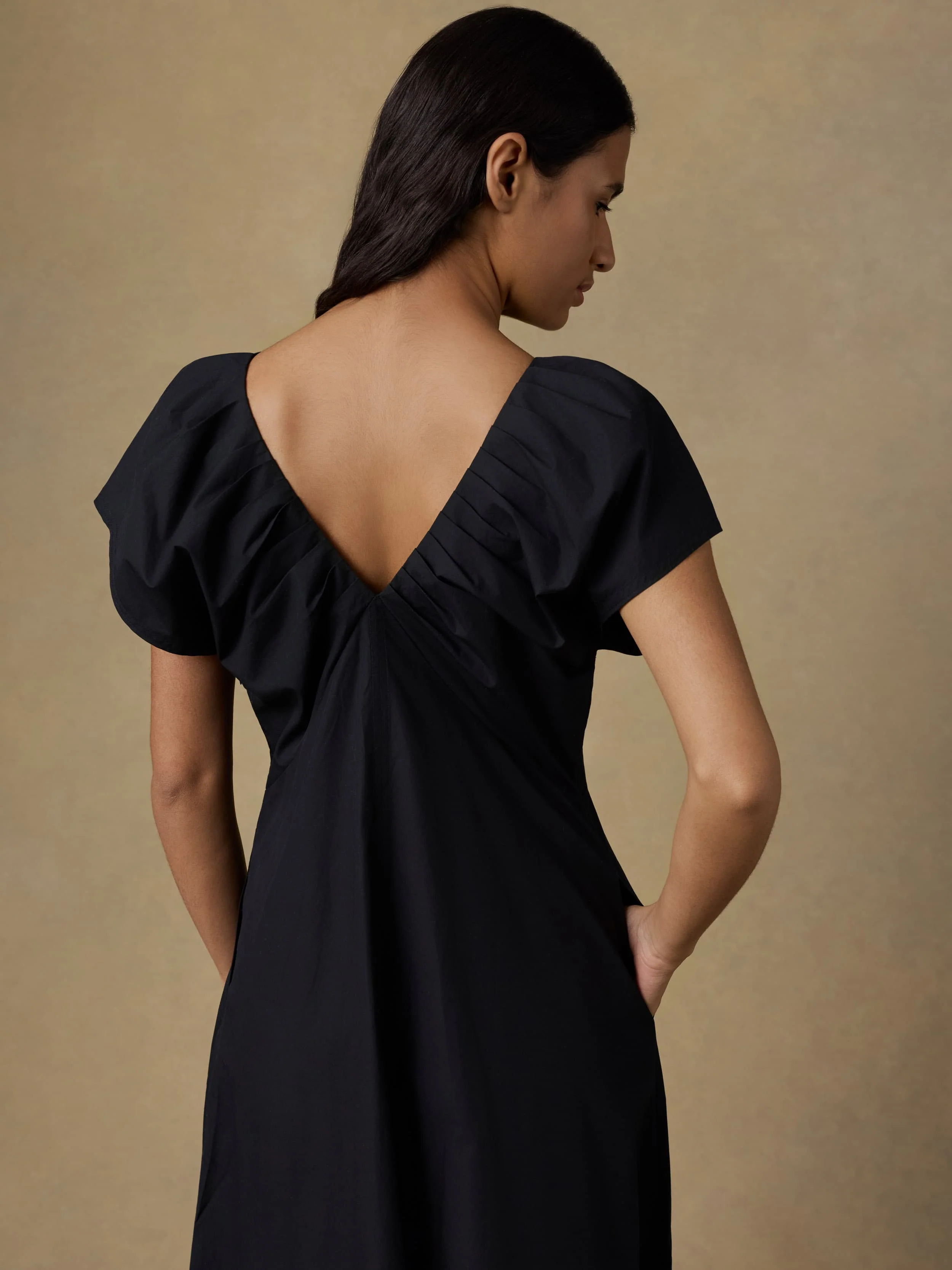 Coastal Poplin Bondhi Dress - Black - Image 6