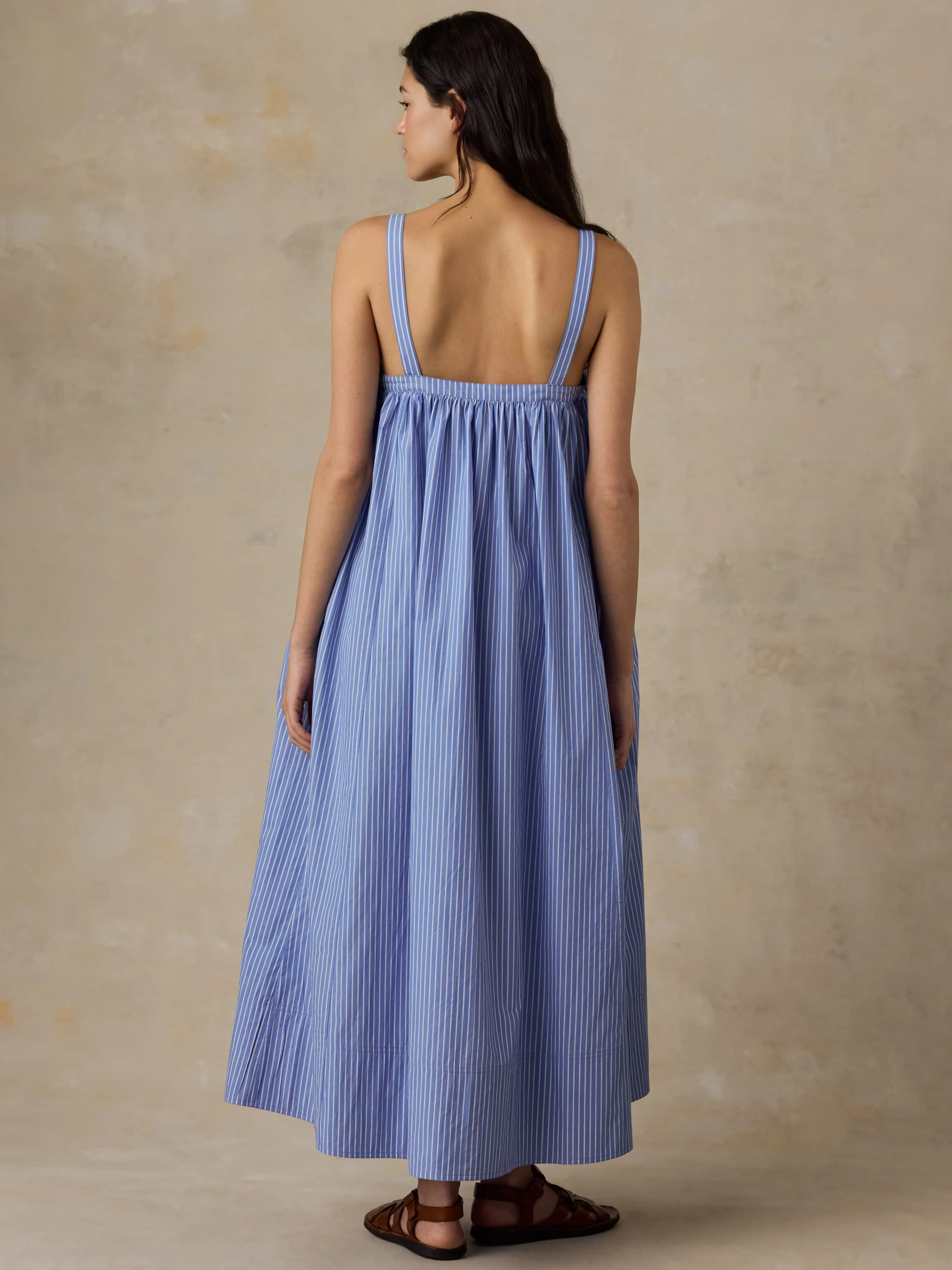 Coastal Poplin Emmy Dress - Deepwater Stripe - Image 3
