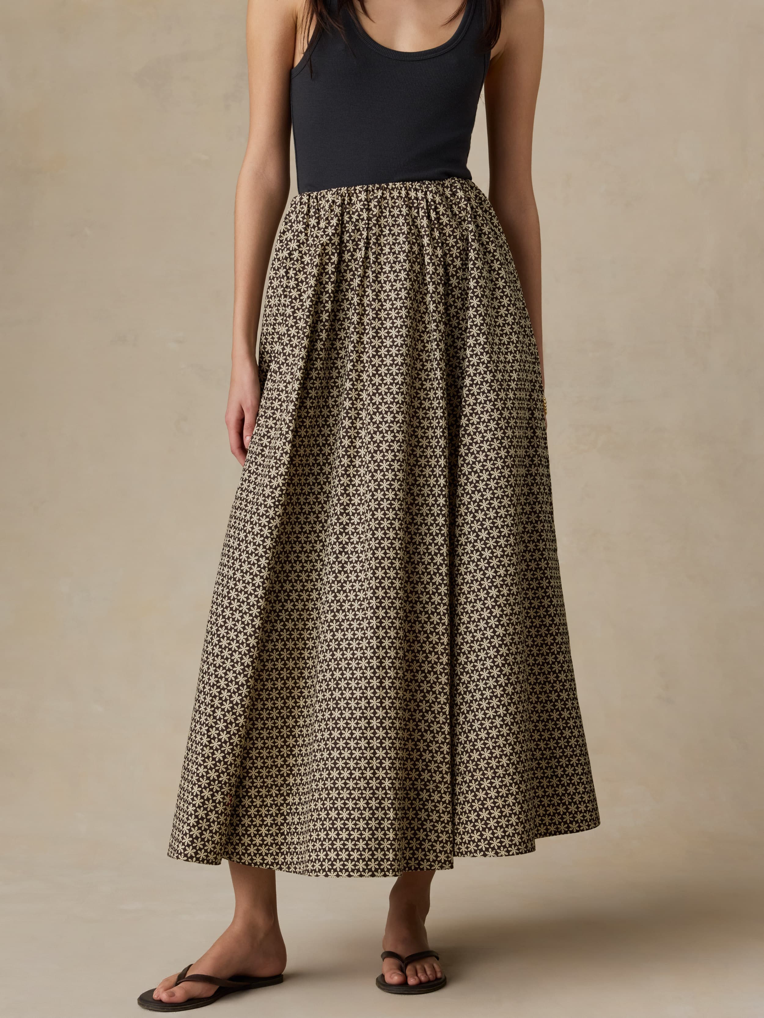 Coastal Poplin Nera Skirt - Bloom Trail Floral - Image 2