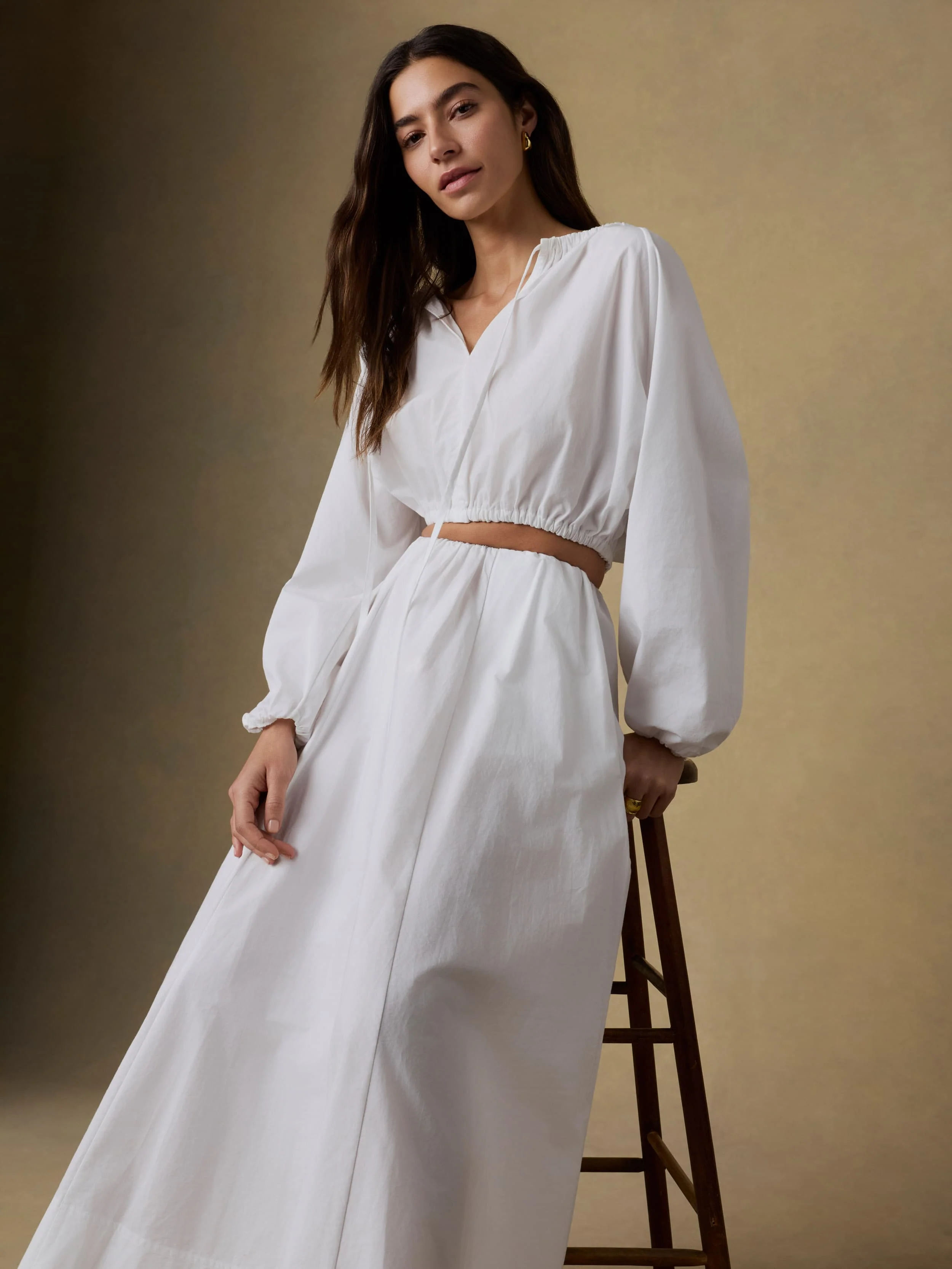 Coastal Poplin Nera Top - White - Image 2