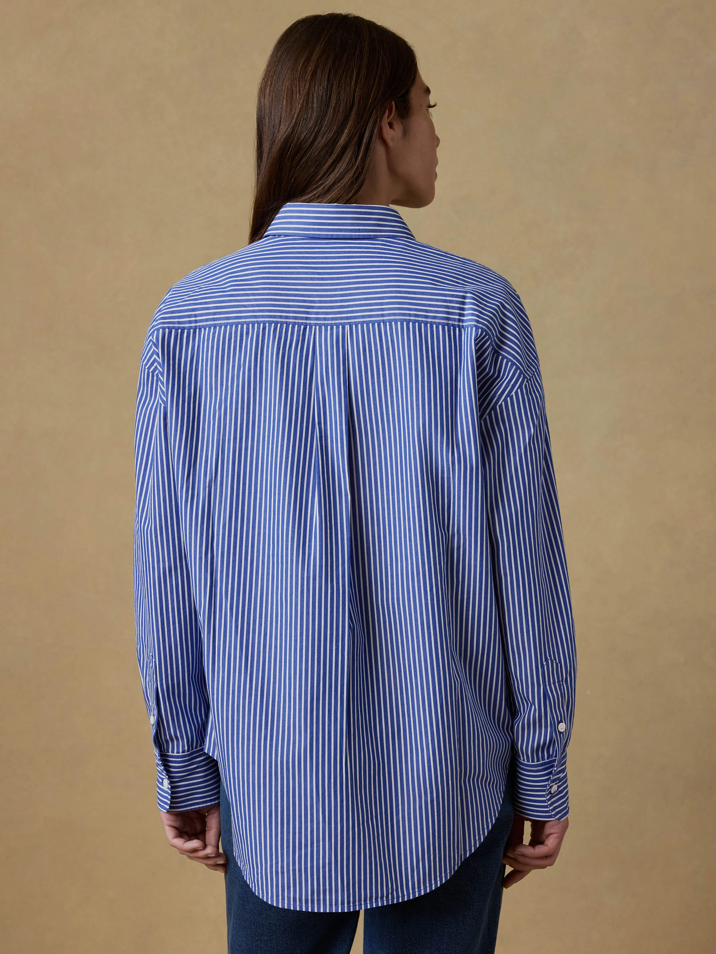 Coastal Poplin Relaxed Shirt - Endless Coast Stripe - Image 4