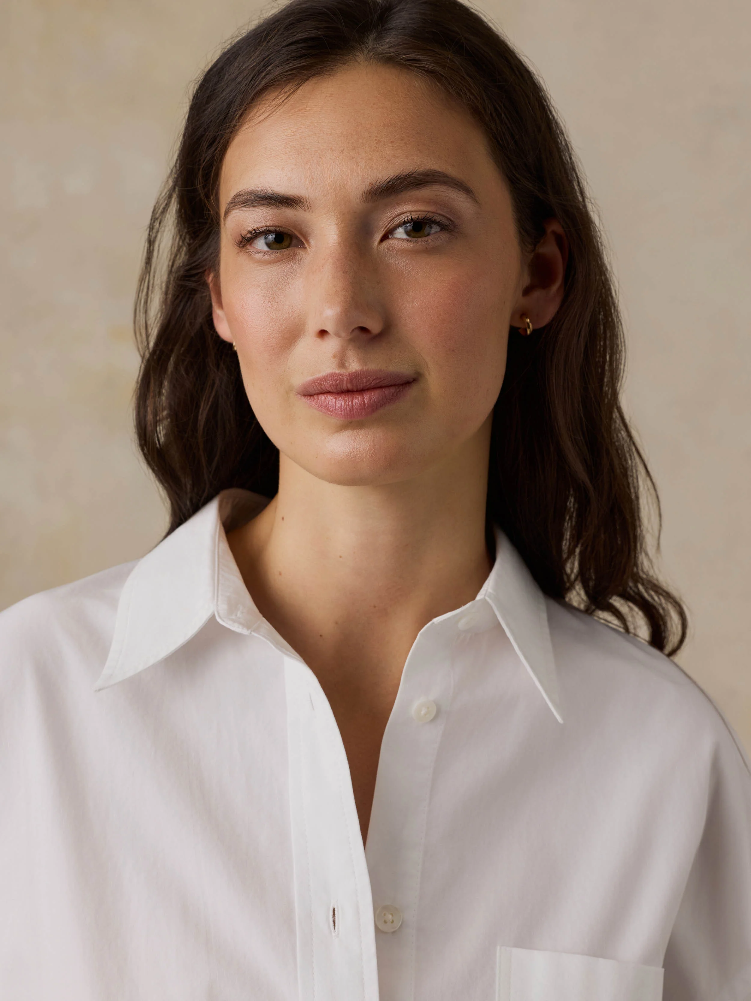Coastal Poplin Relaxed Shirt - White - Image 5