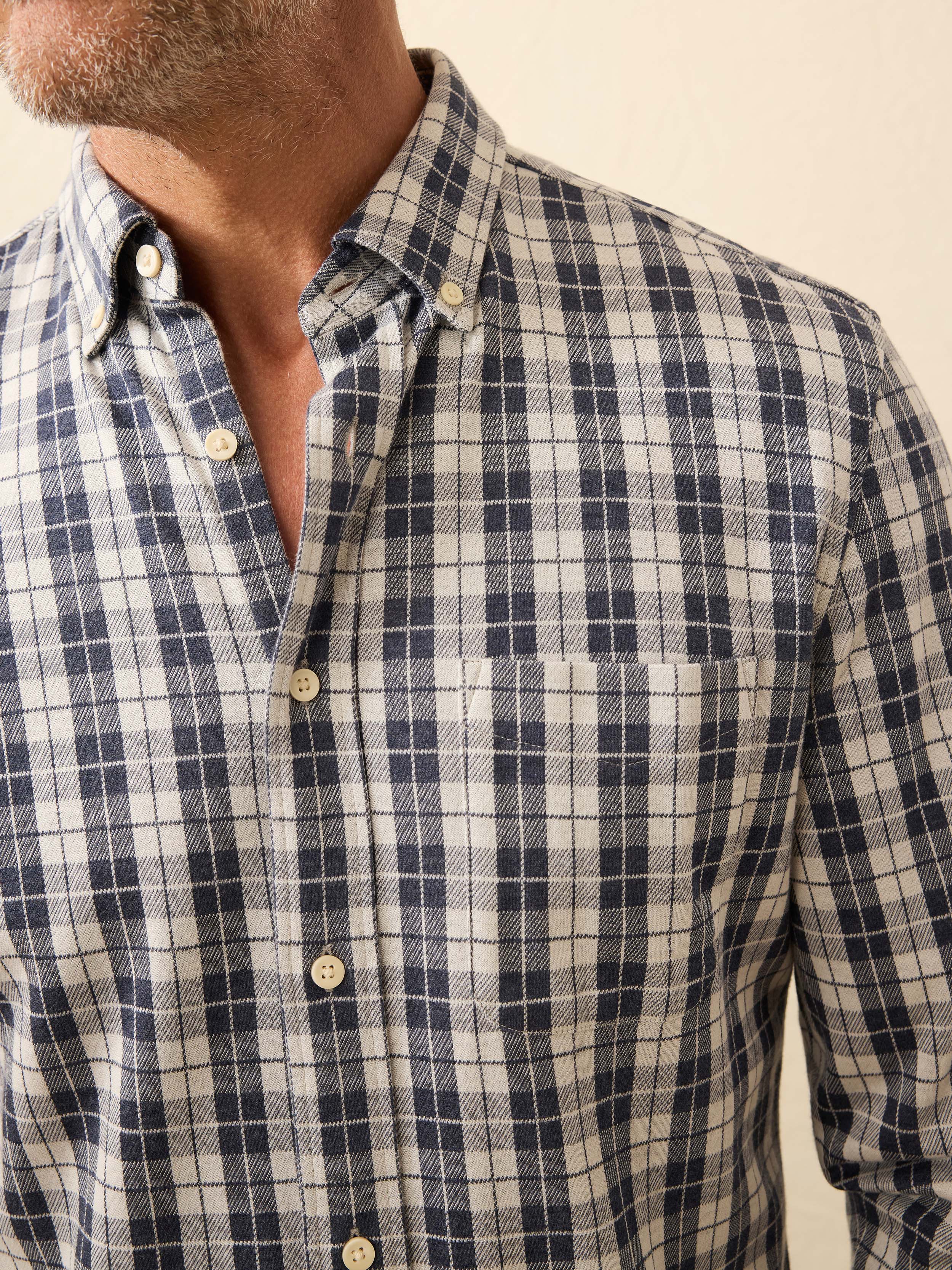 Coastline Knit Shirt - Royal Canyon Plaid - Image 3