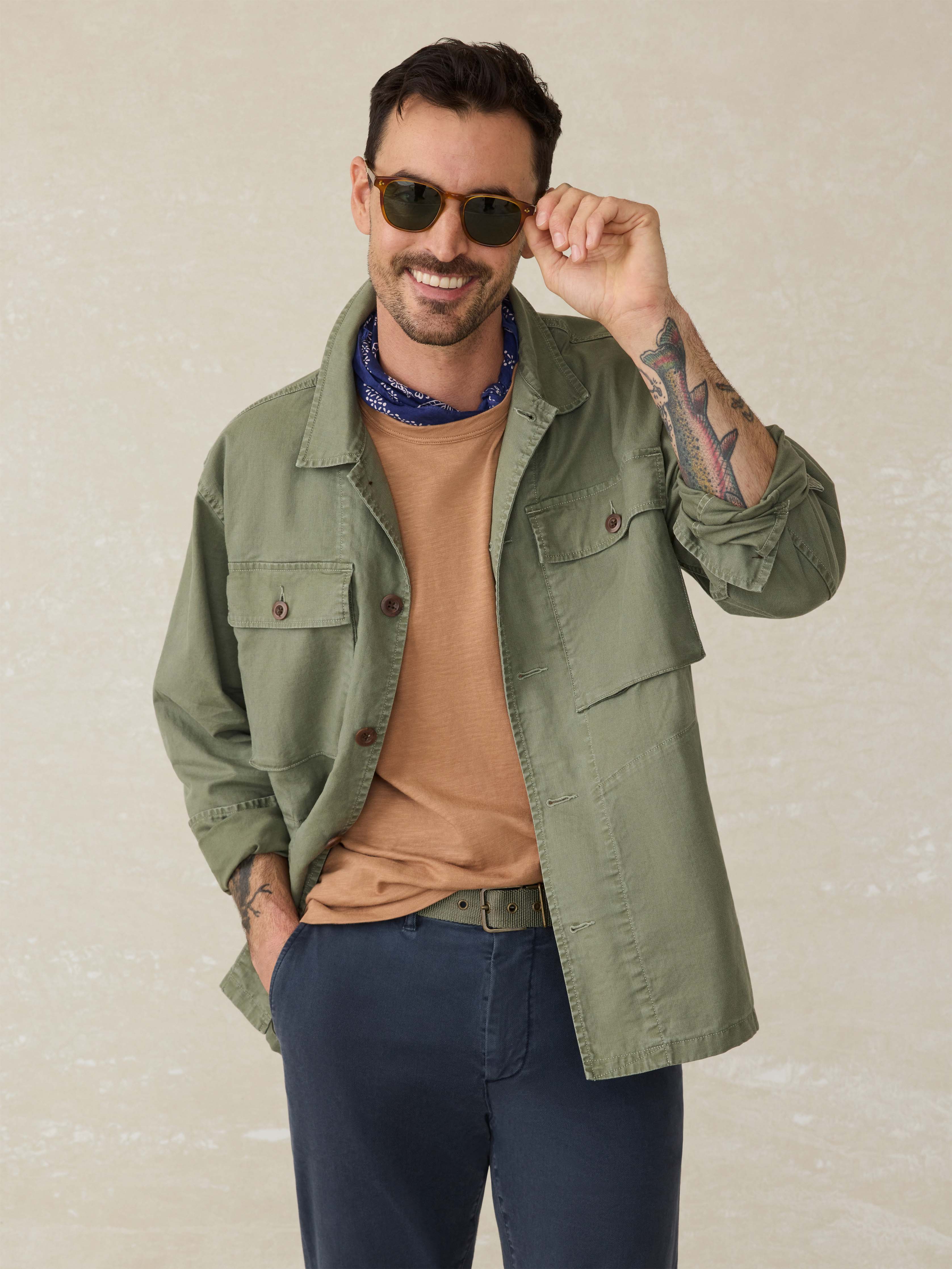 Commander Shirt Jacket - Spring Forest - Image 3