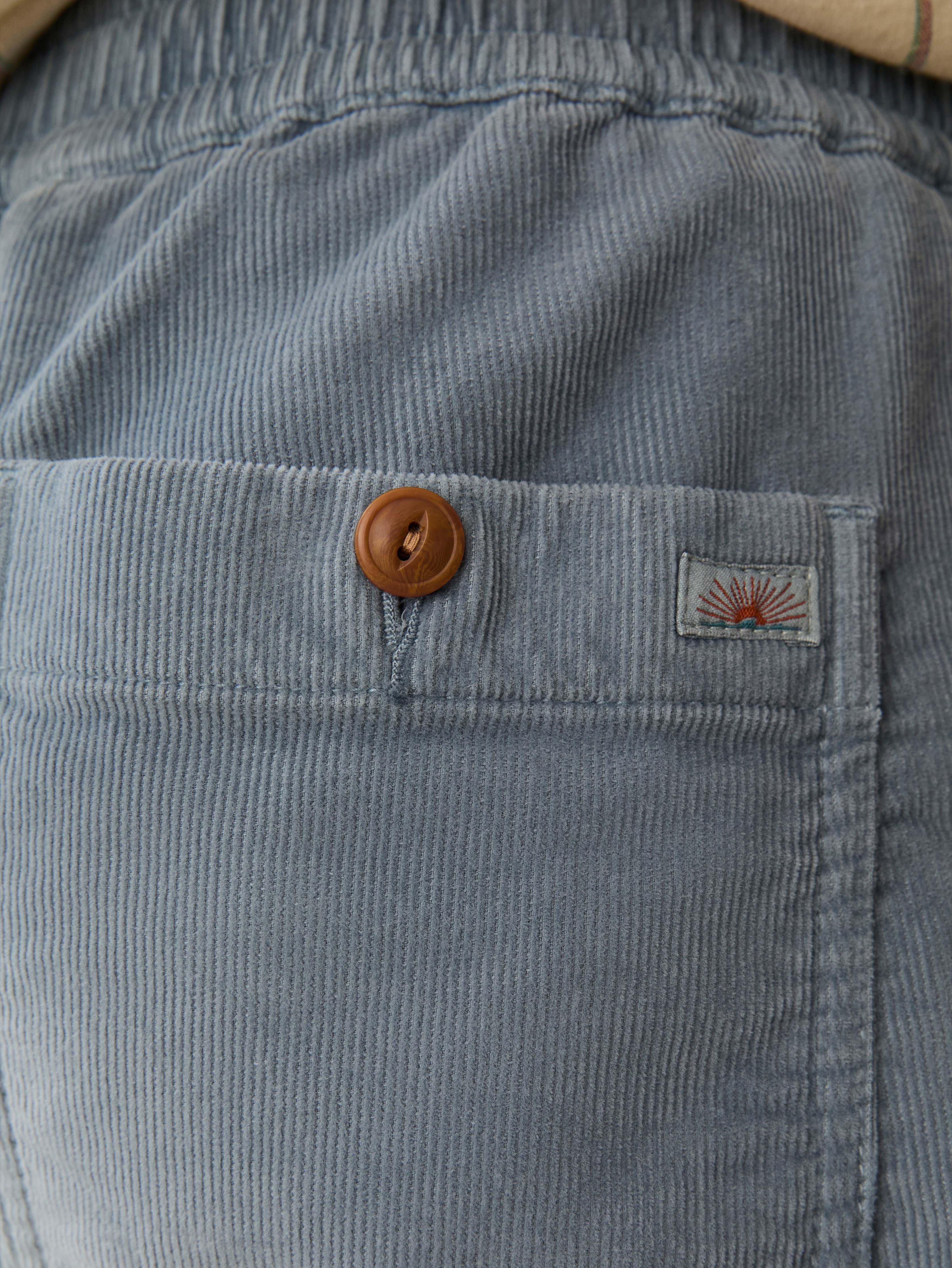 Corduroy Drawstring Utility Short - Light Flint - Image 5