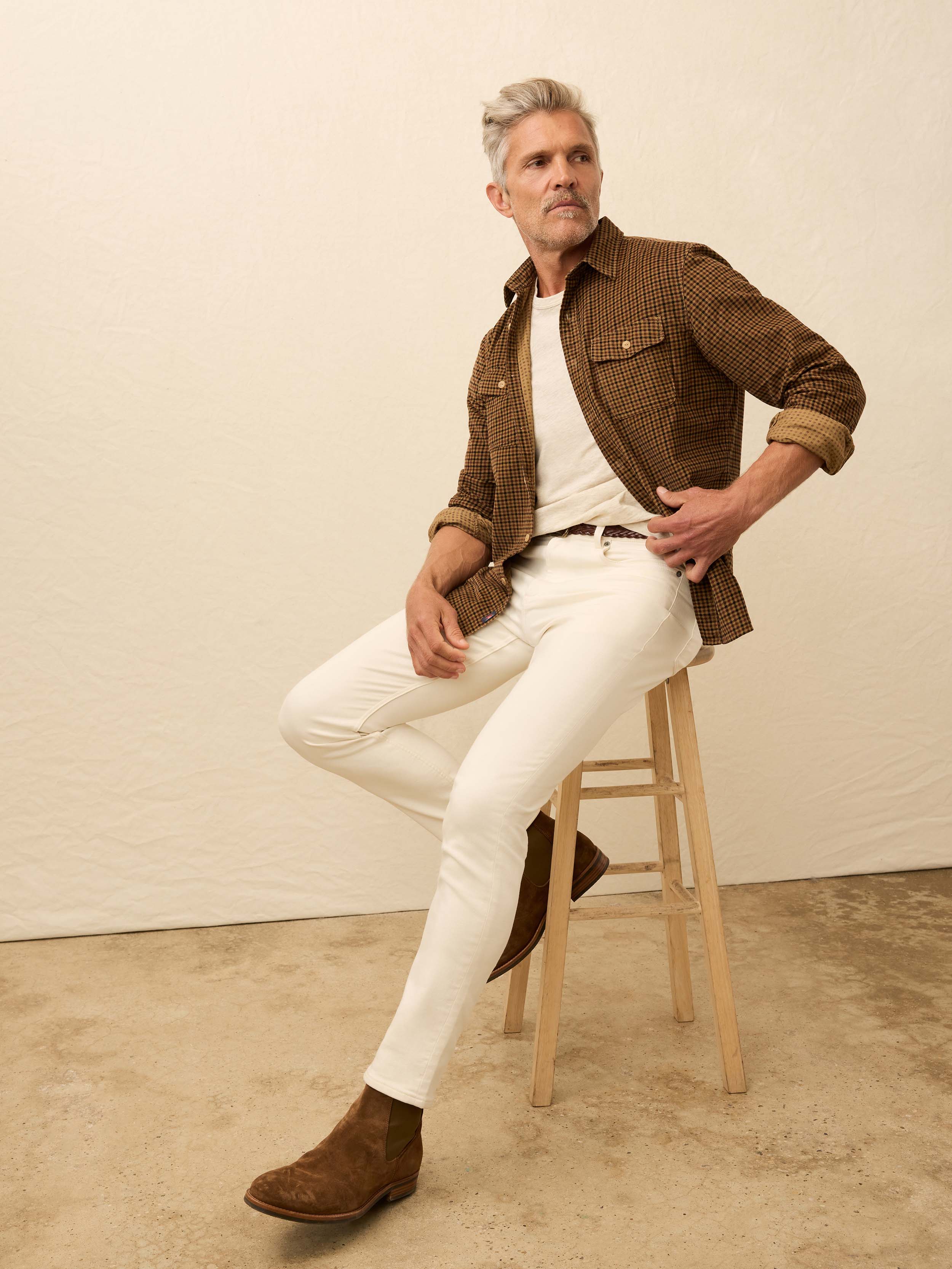 Corduroy Workshirt - Foxhound Trail Check - Image 2