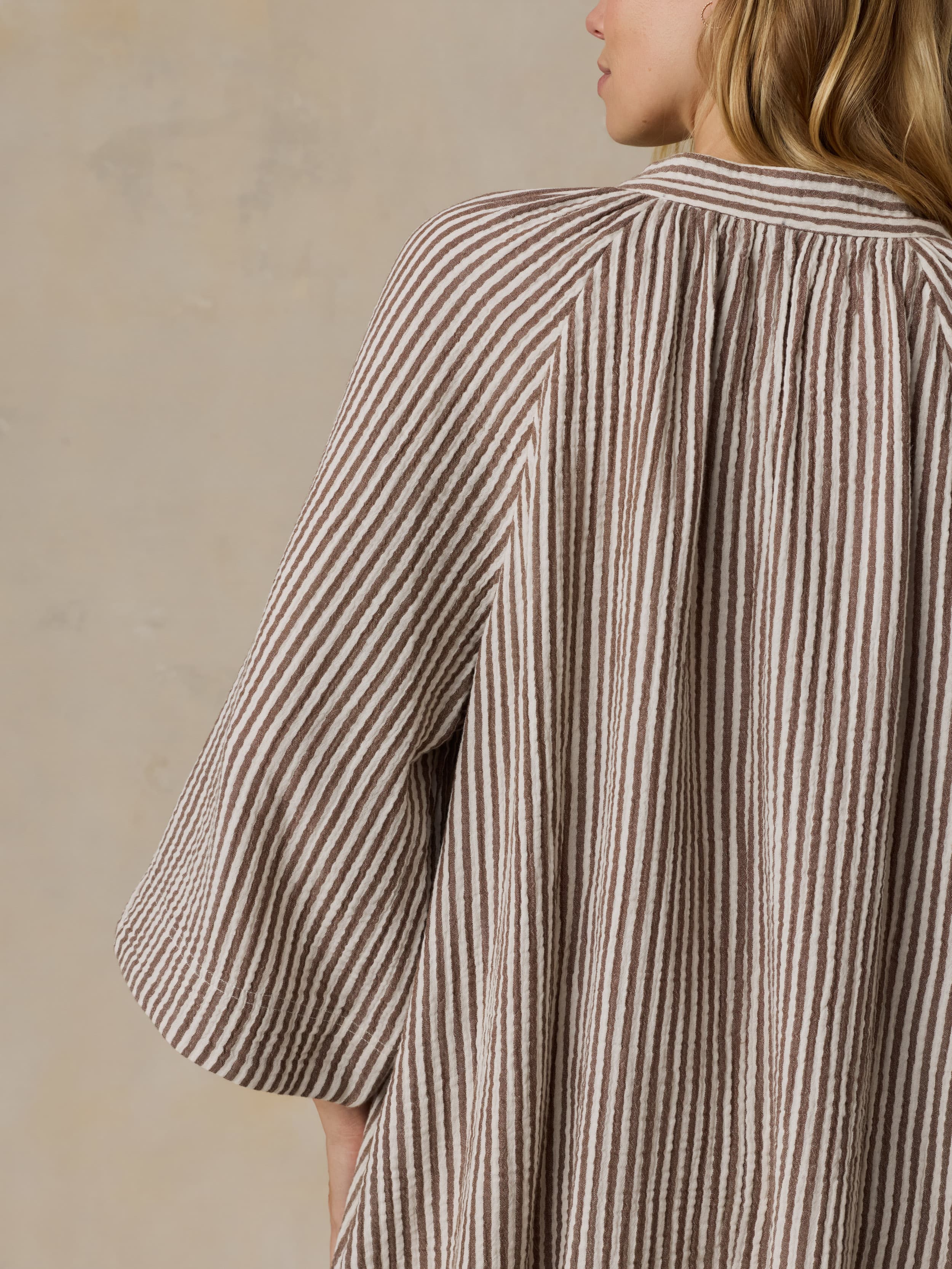 Dune Cotton Gauze Mina Dress - Mocha Mist - Image 5