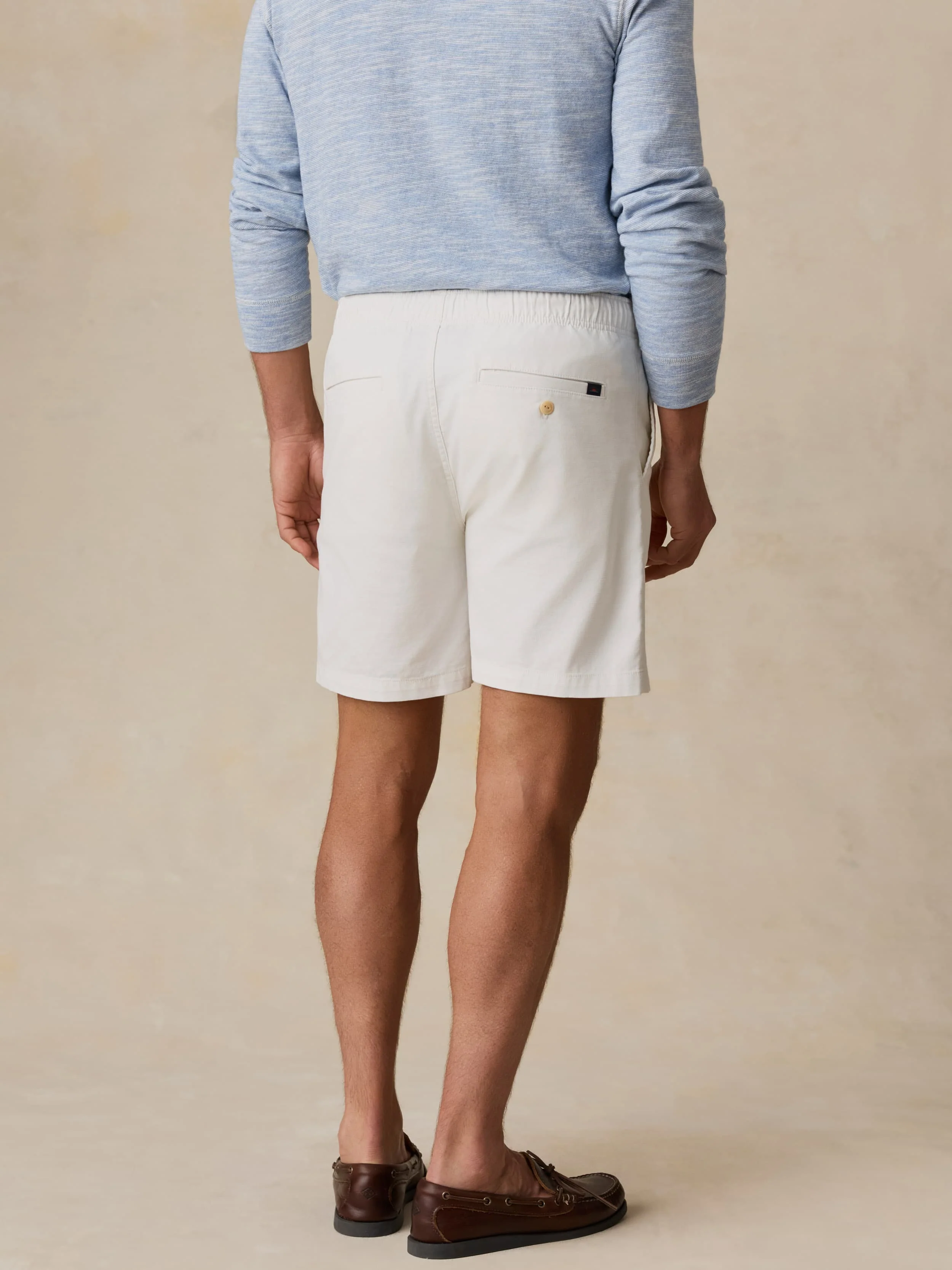 Essential Drawstring Short - Boneyard White - Image 3