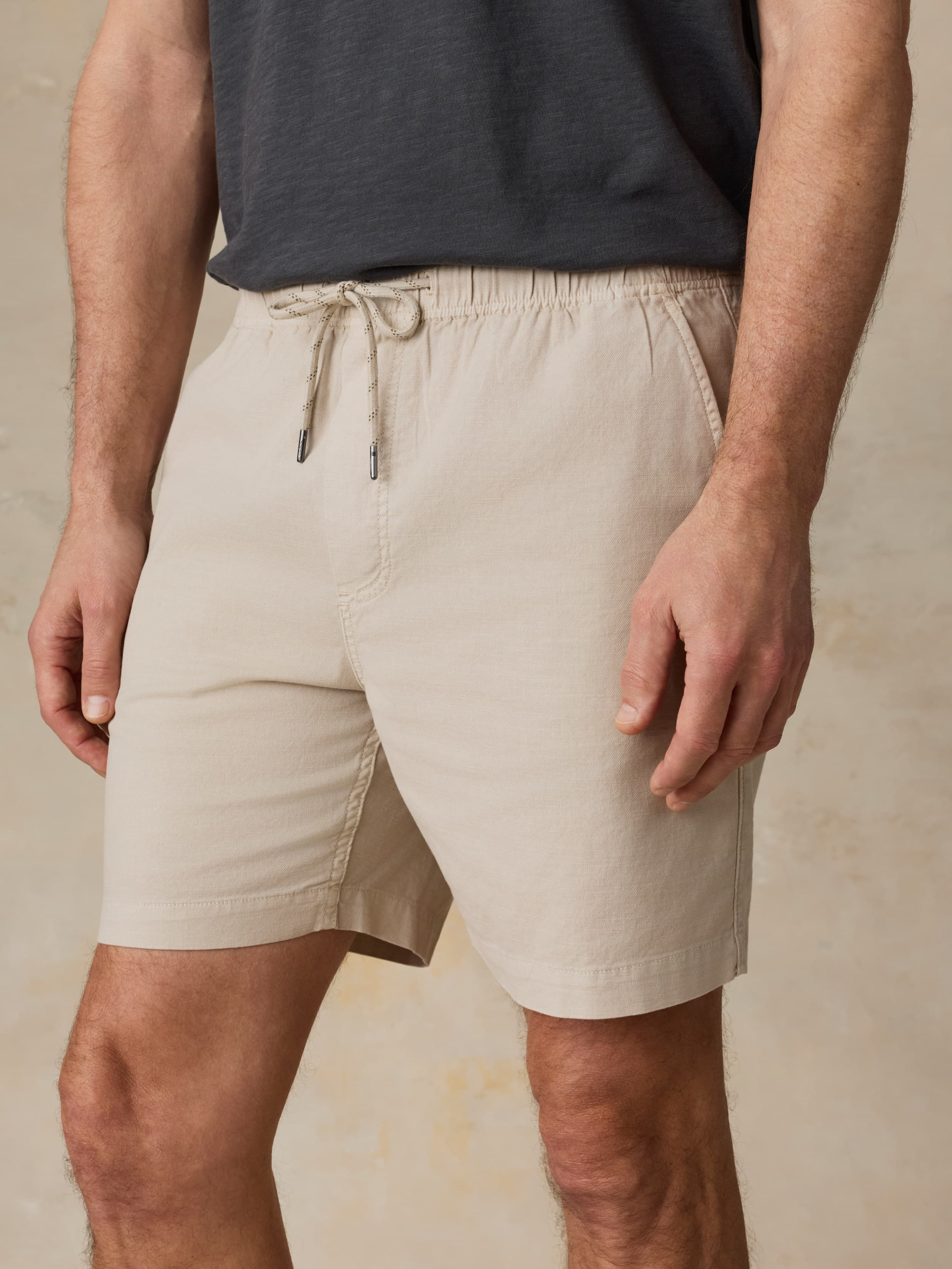 Essential Drawstring Short - Stone - Image 3