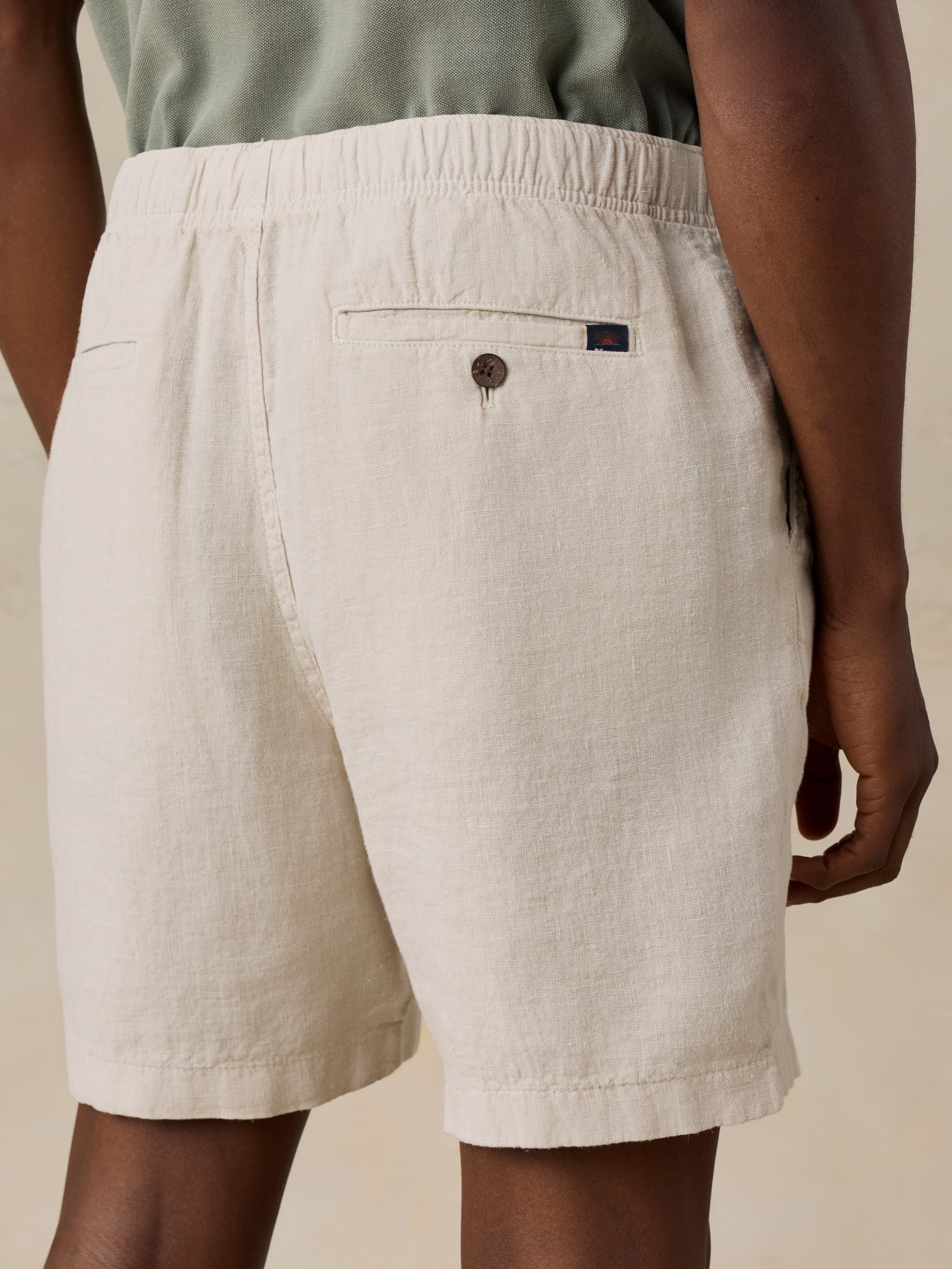 Essential Linen Short (6.5") - Weathered Sand - Image 5