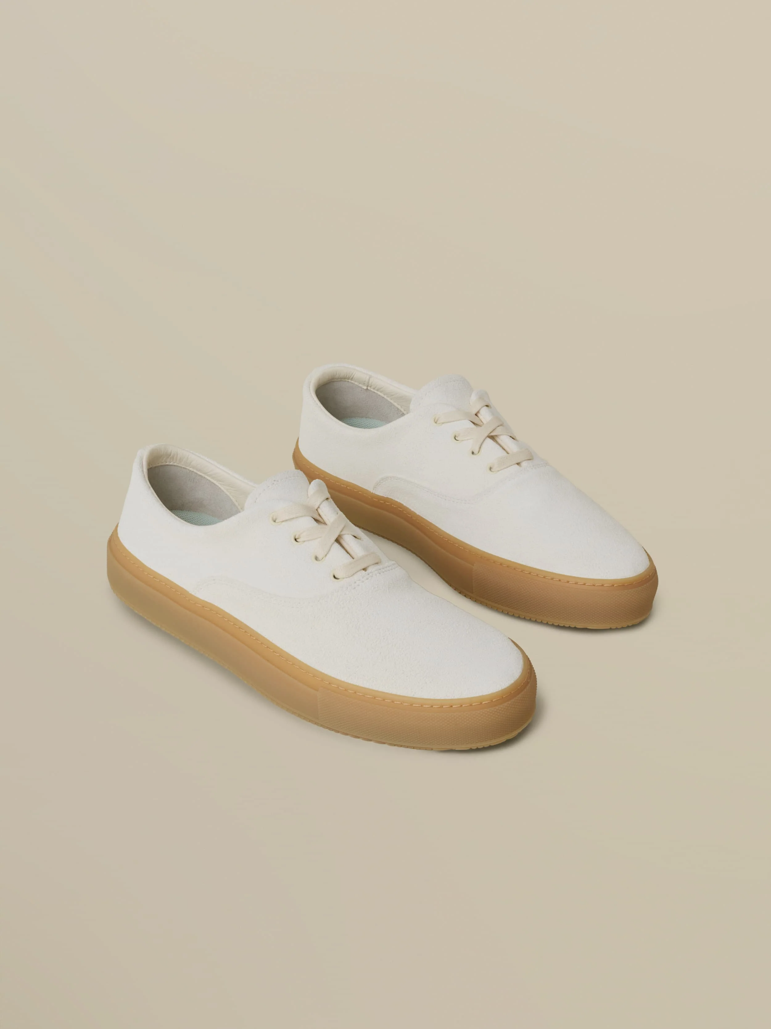 Faherty X Opie Way Deck Sneaker - Off White - Image 2