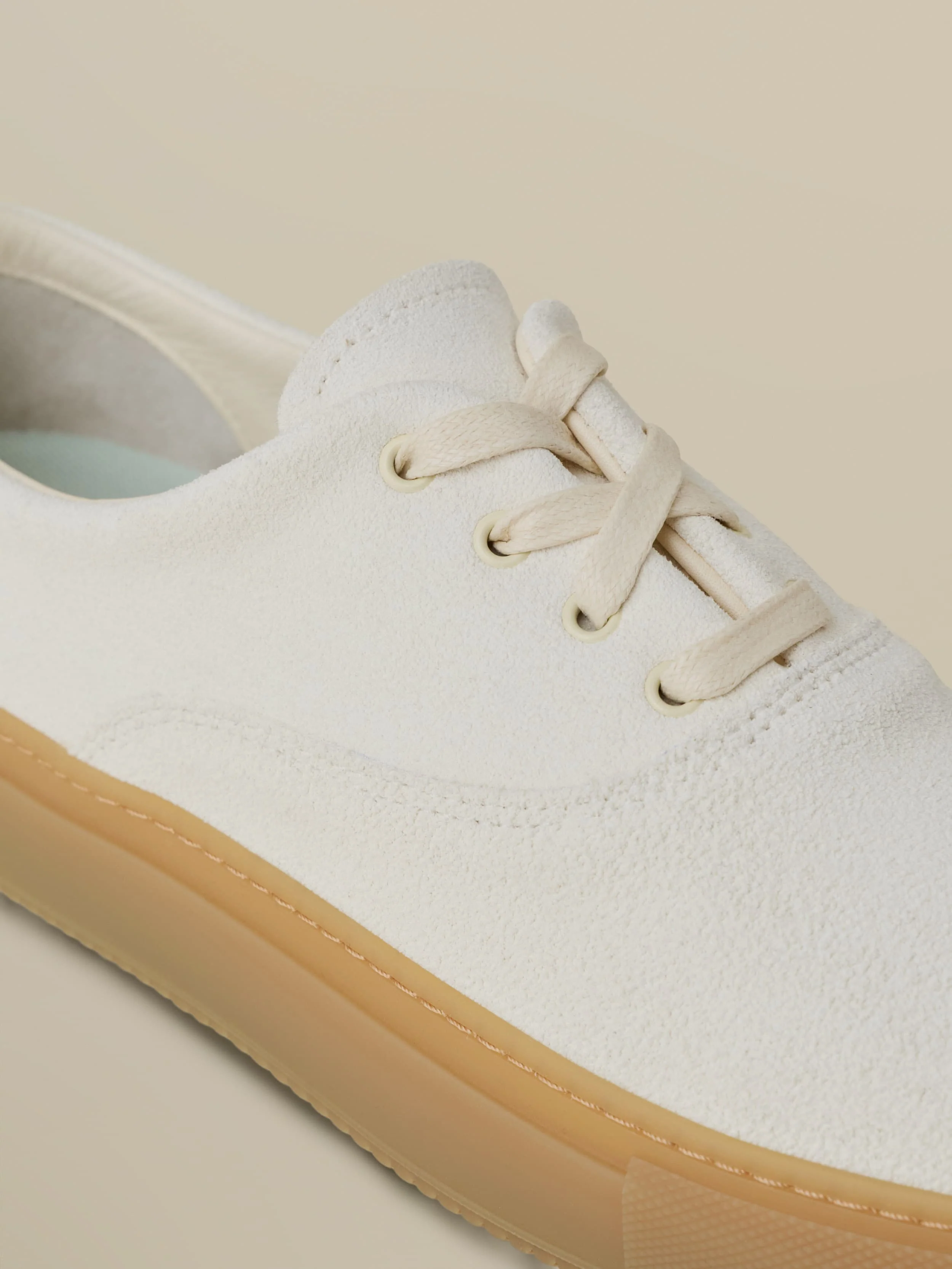 Faherty X Opie Way Deck Sneaker - Off White - Image 4
