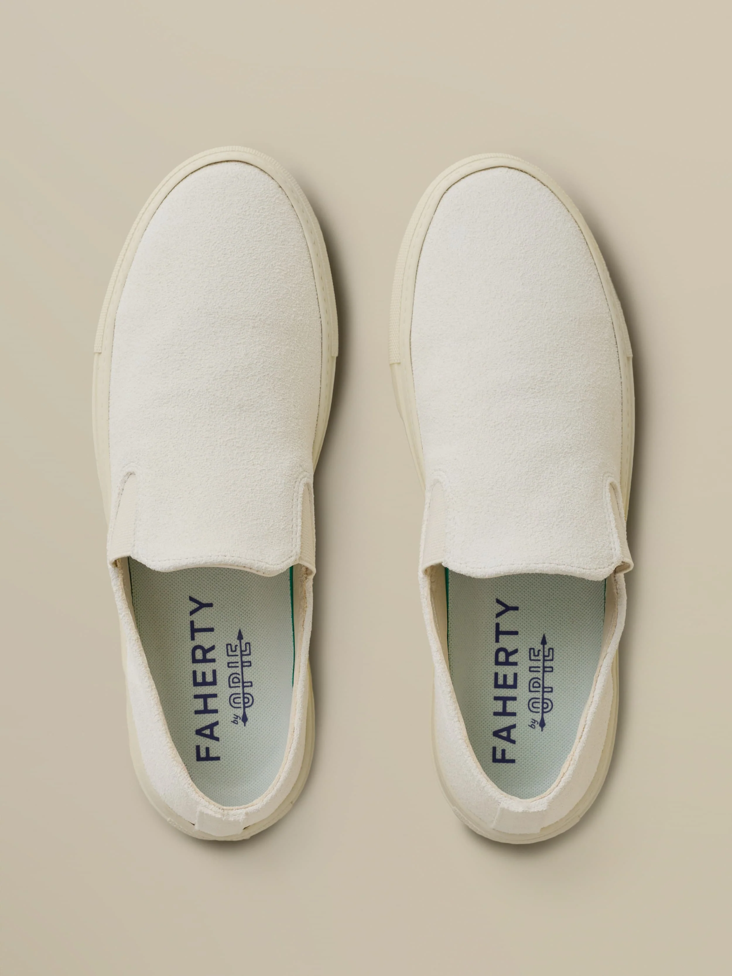 Faherty X Opie Way Slip On Sneaker - Off White
