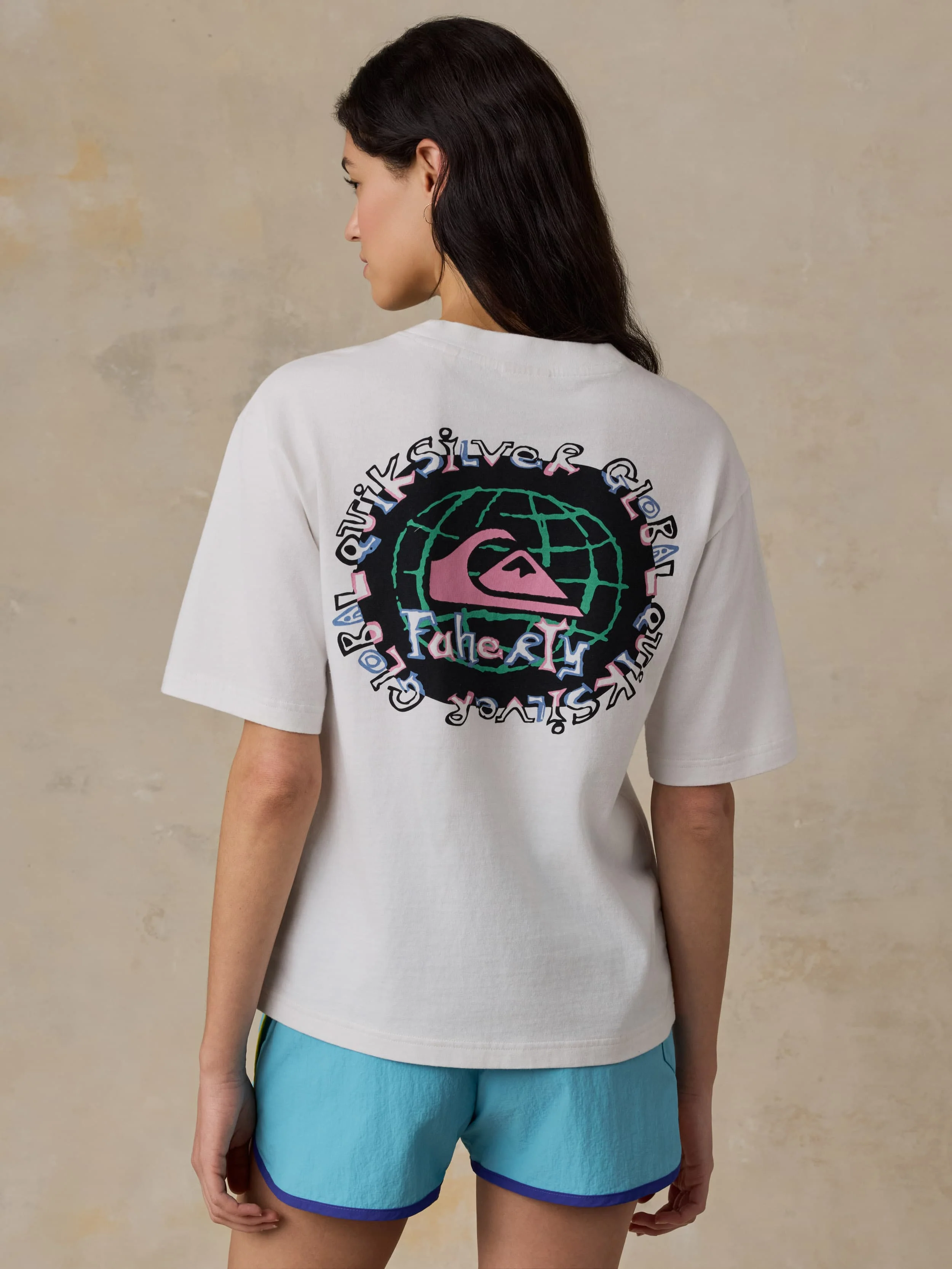 Faherty x Quiksilver Graphic Tee - White - Image 2