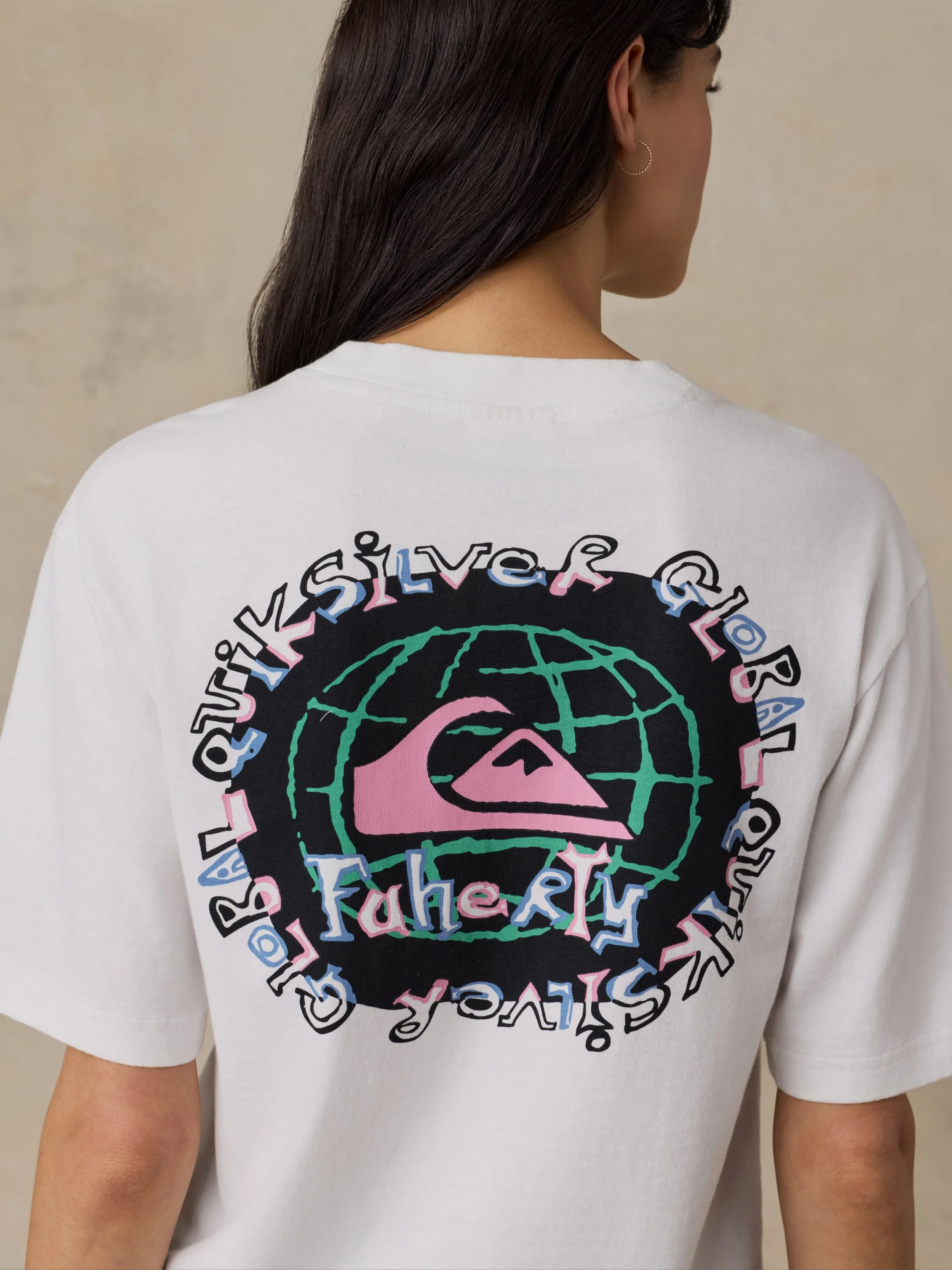 Faherty x Quiksilver Graphic Tee - White - Image 4