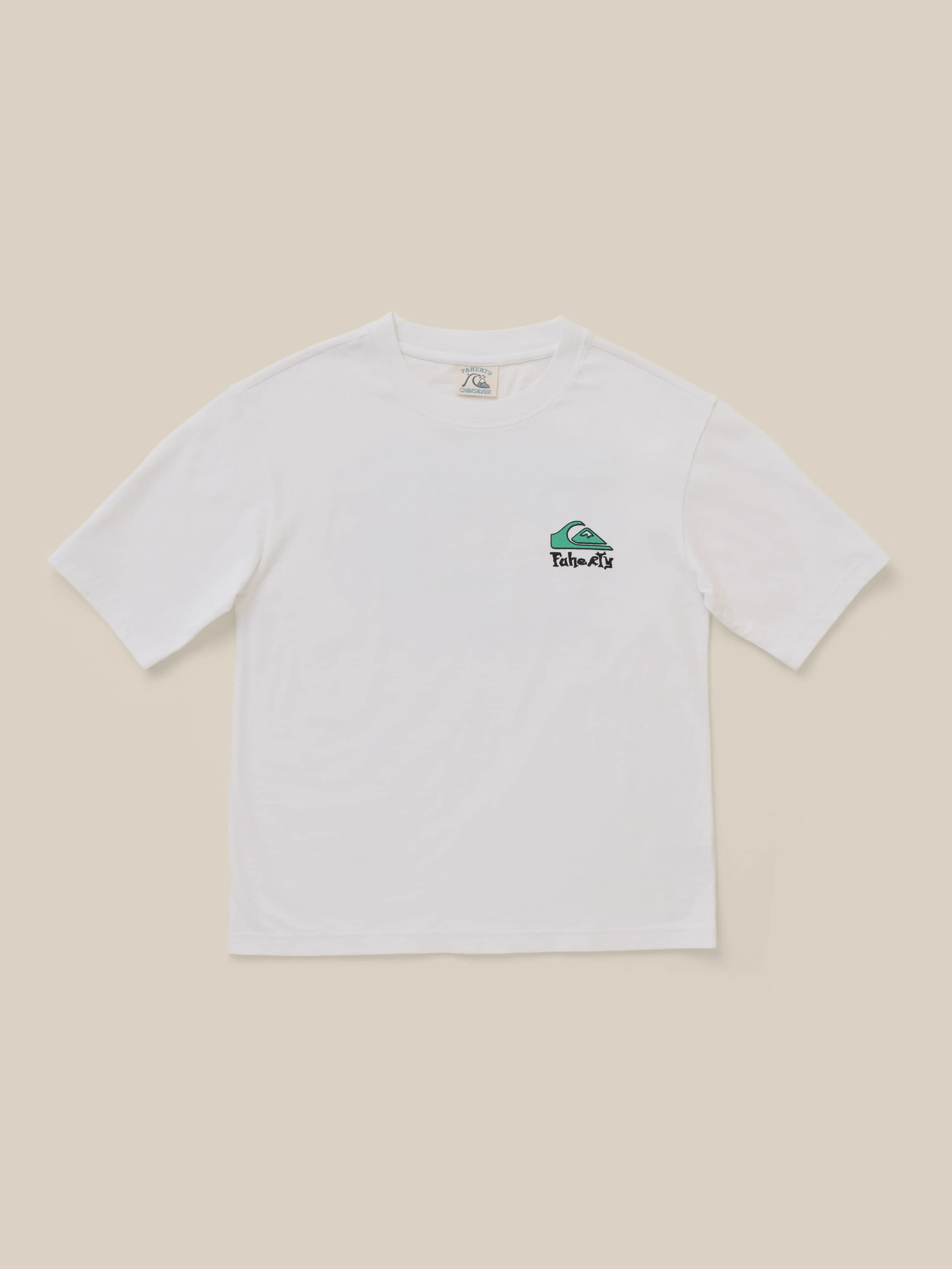 Faherty x Quiksilver Graphic Tee - White - Image 7