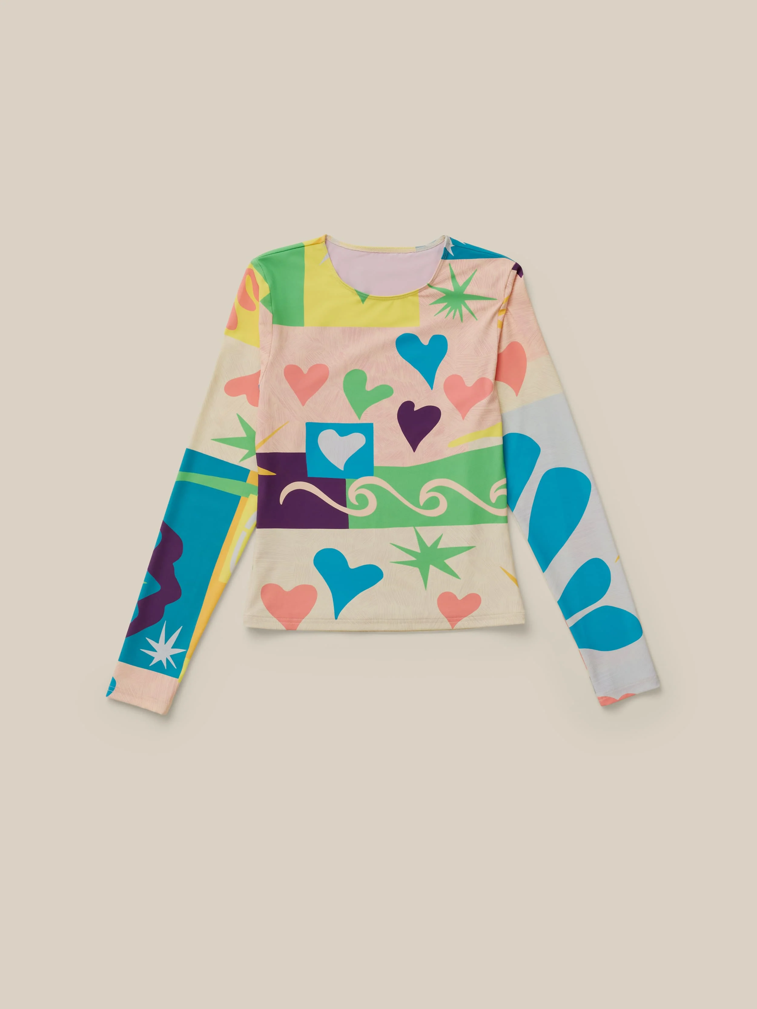 Faherty x Quiksilver Rash Guard - Sunshine Coast Tile - Image 5