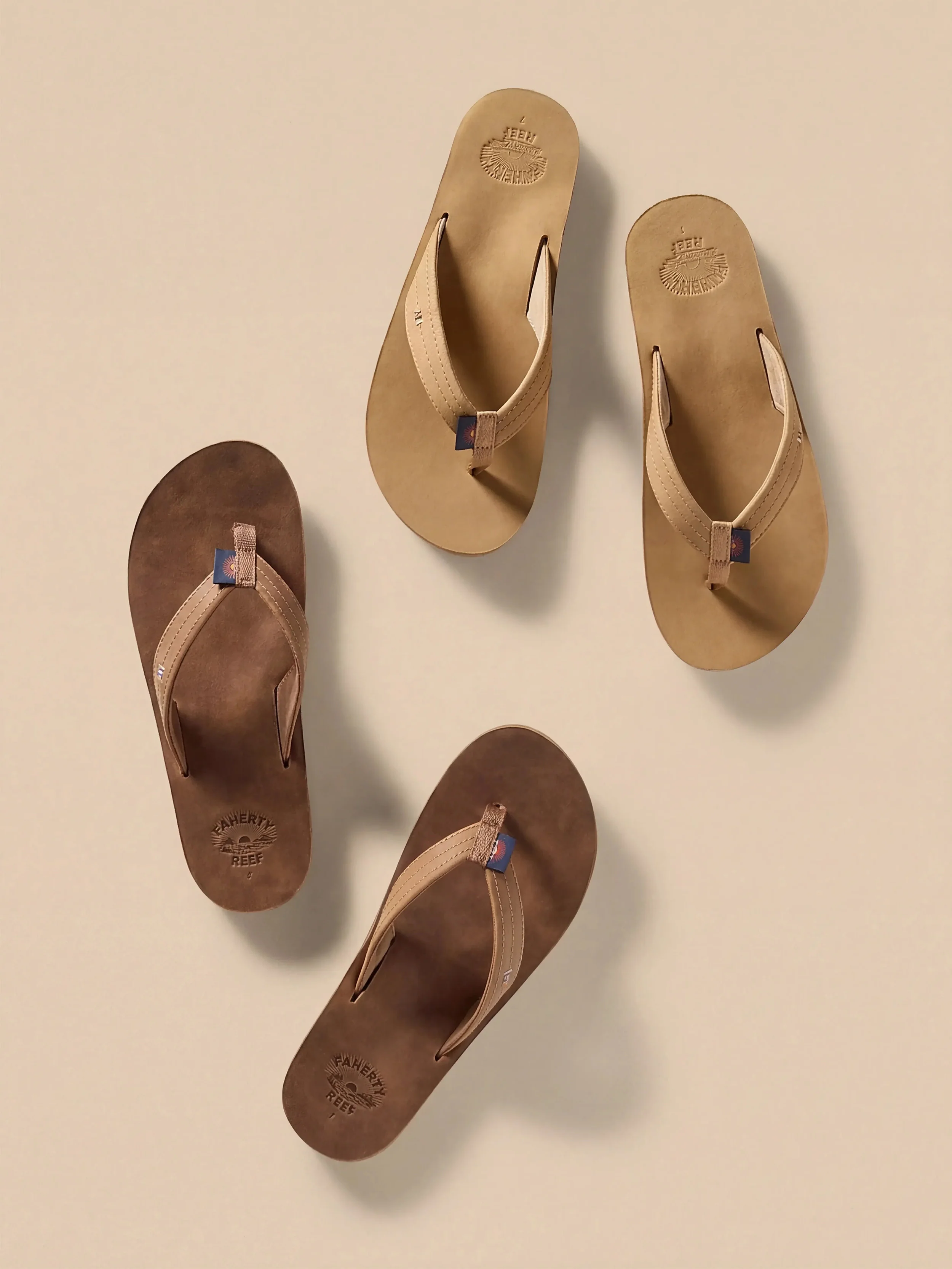 Faherty X REEF Drift Away Flip Flop - Dark Brown - Image 6