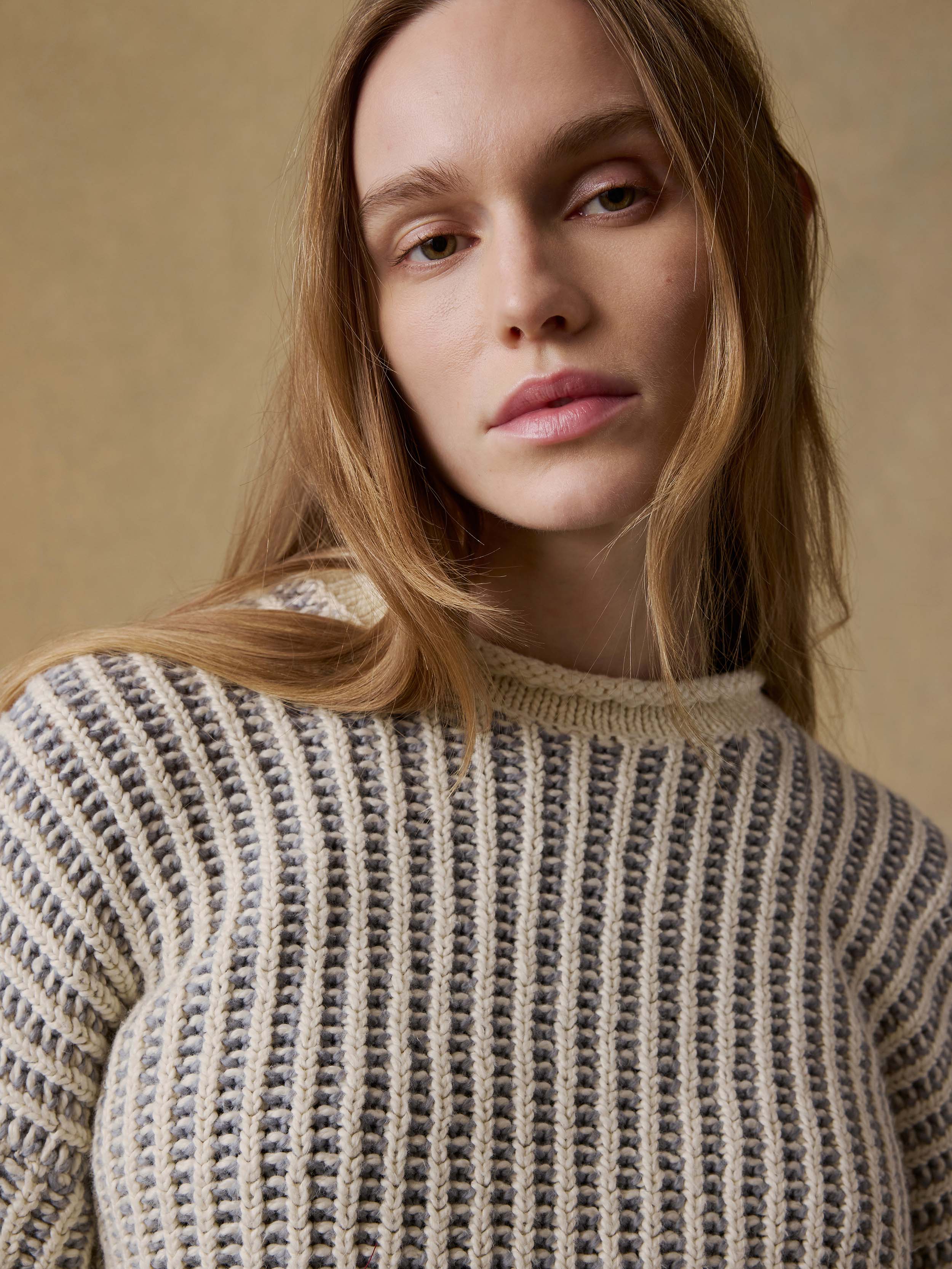 Heirloom Cotton Rollneck Sweater - Cream - Image 7