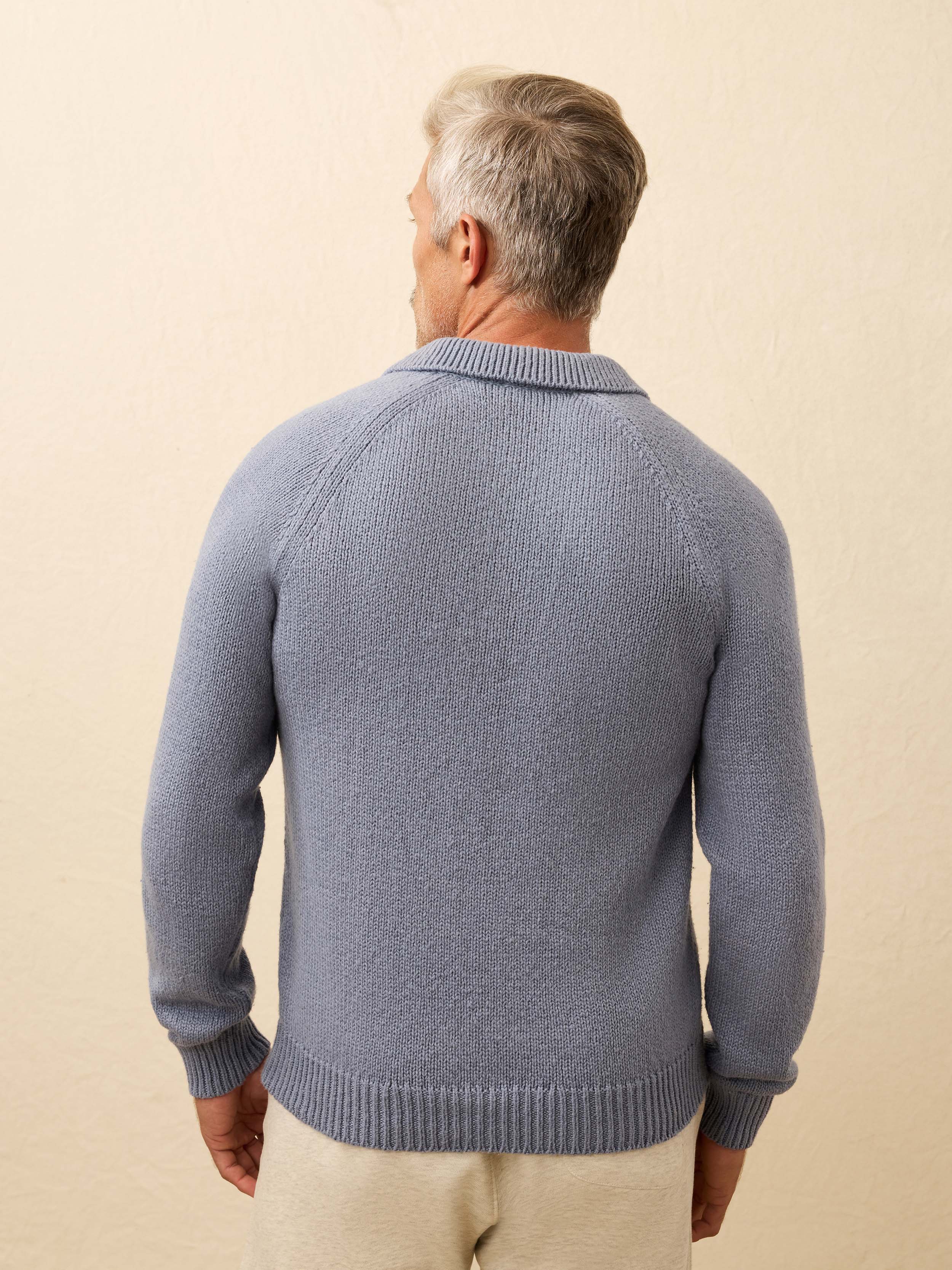 Heirloom Long-Sleeve Sweater Polo - Flint - Image 4