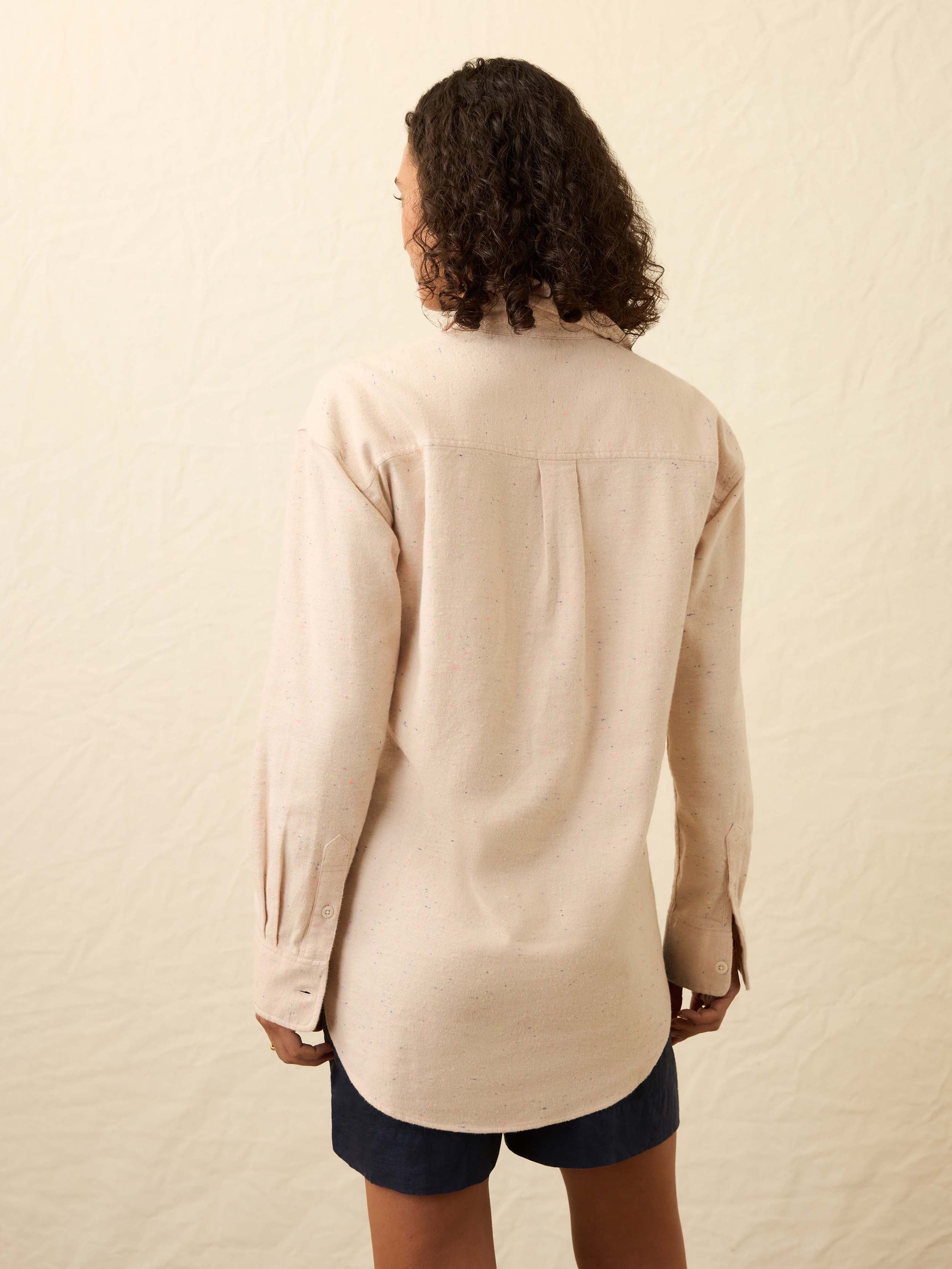 The Heirloom Portuguese Flannel Overshirt - Dune Nep - Image 5