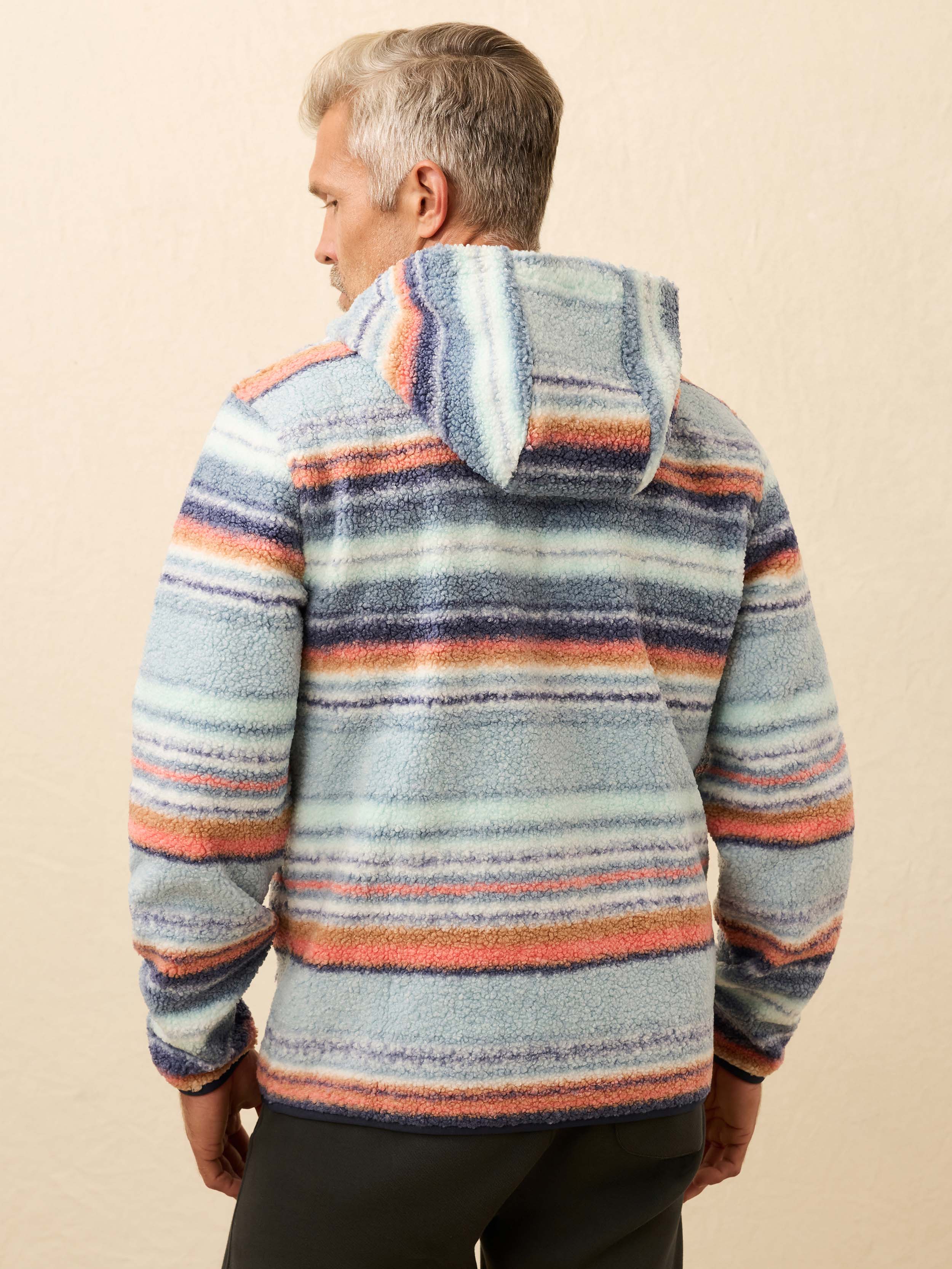 High Pile Fleece Hoodie - Island Sunrise - Image 3