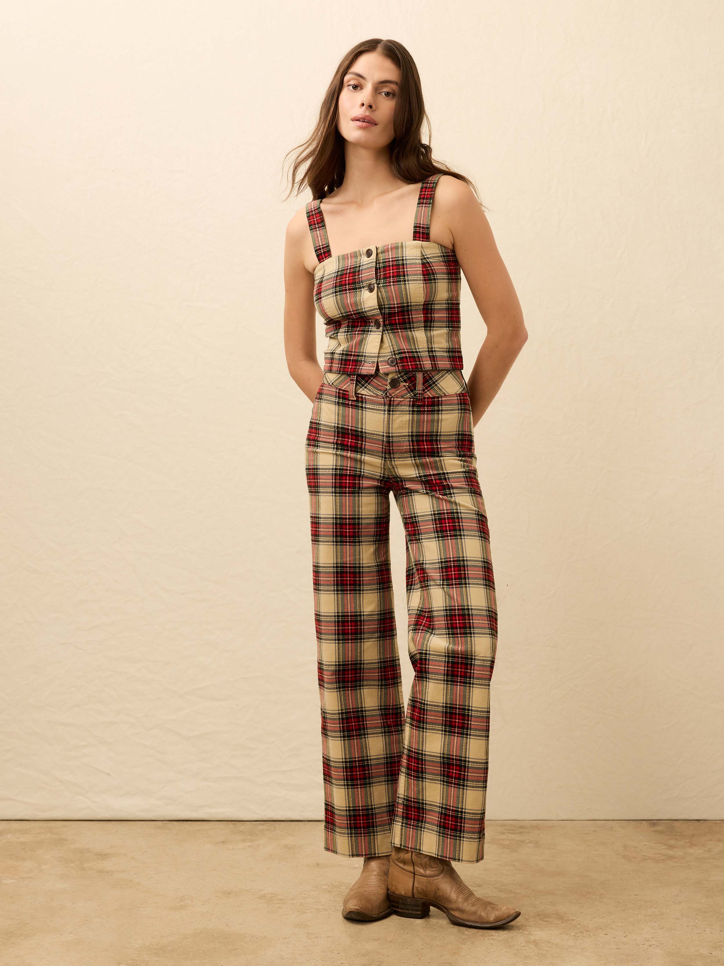 High Ridge Cord Bustier - Winterstone Plaid - Image 4