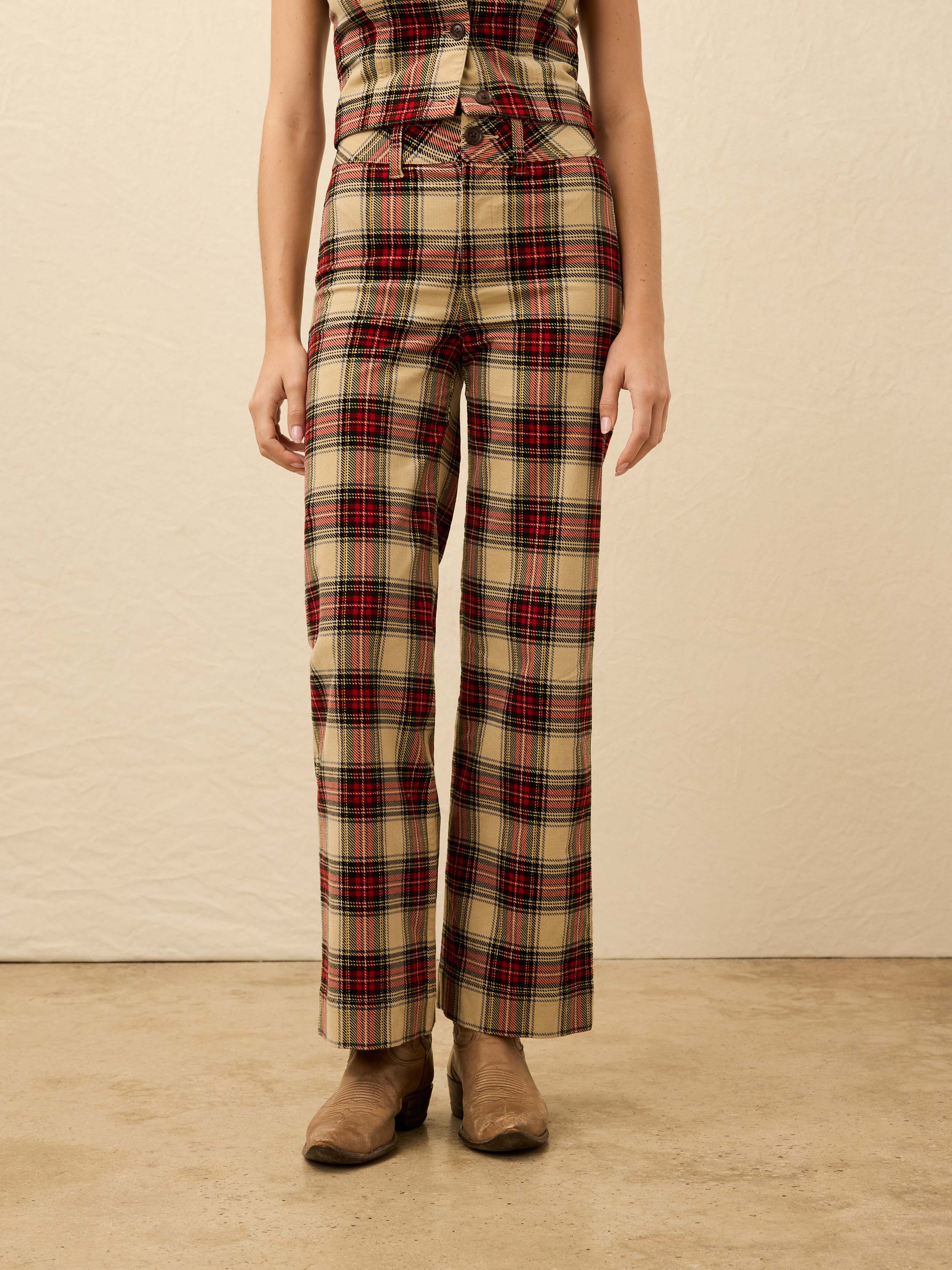 High Ridge Corduroy Pant - Winterstone Plaid - Image 2