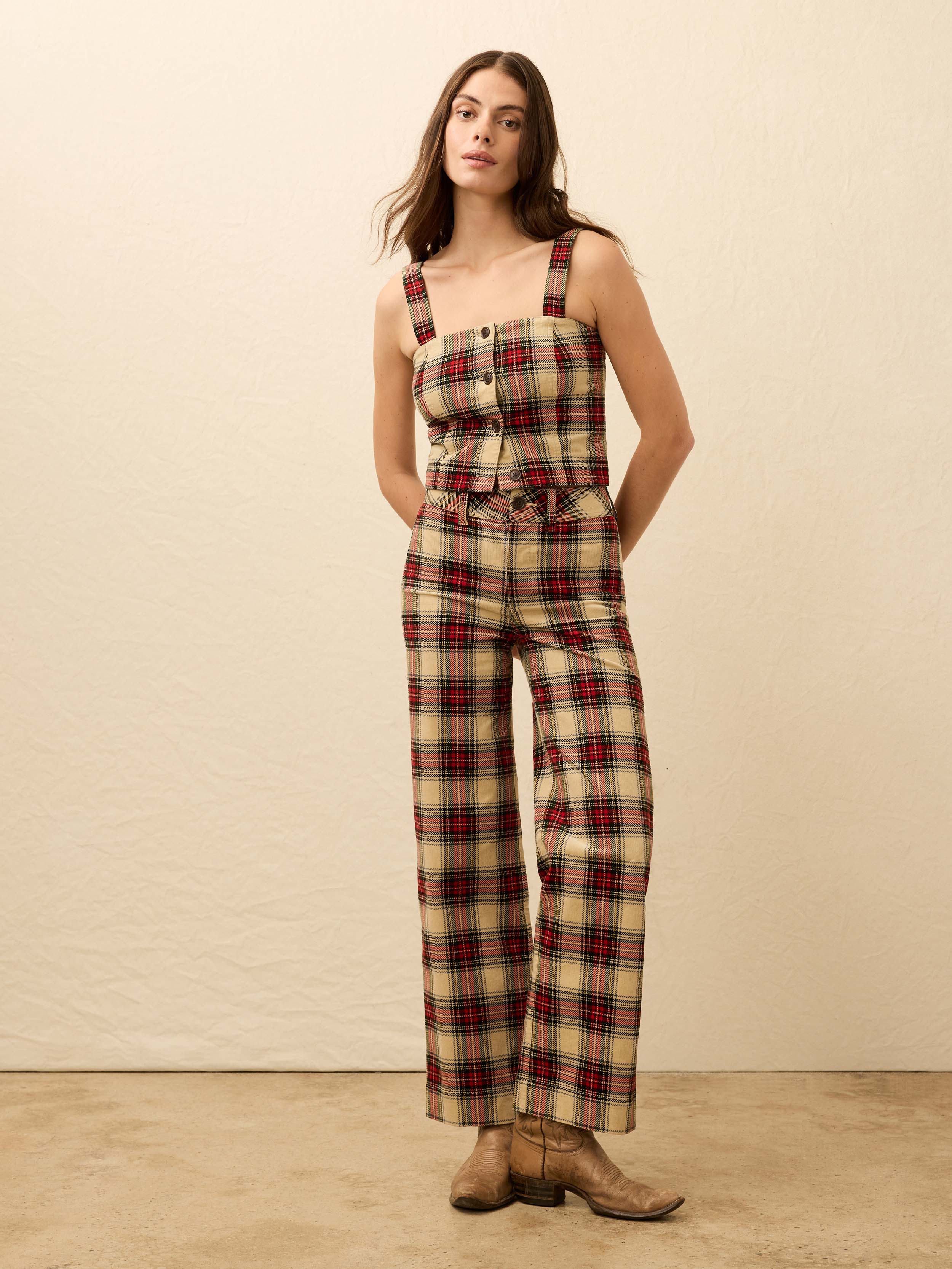 High Ridge Corduroy Pant - Winterstone Plaid - Image 3