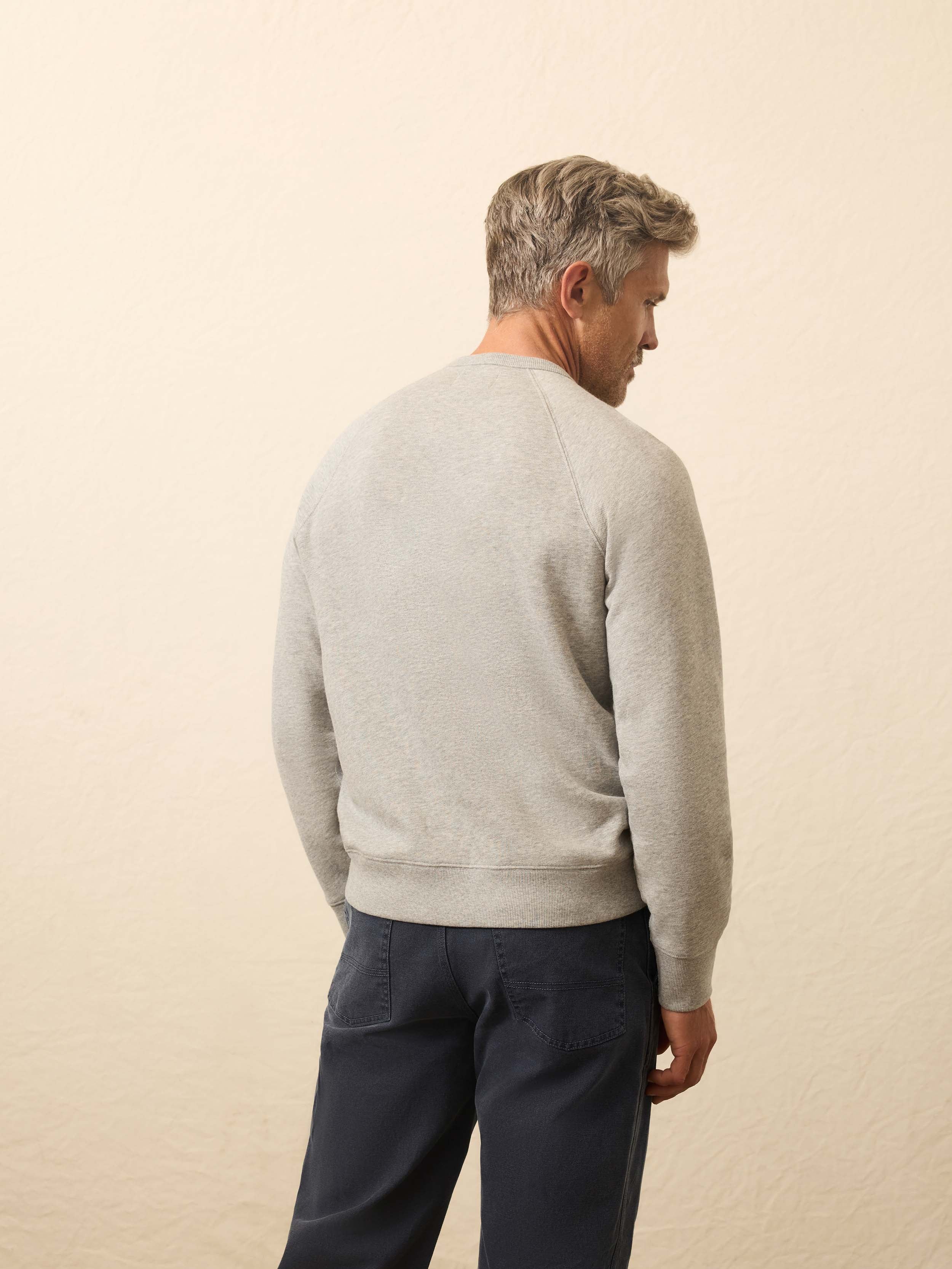 High Standard Fleece Graphic Crewneck - Silver Ash Heather - Image 3