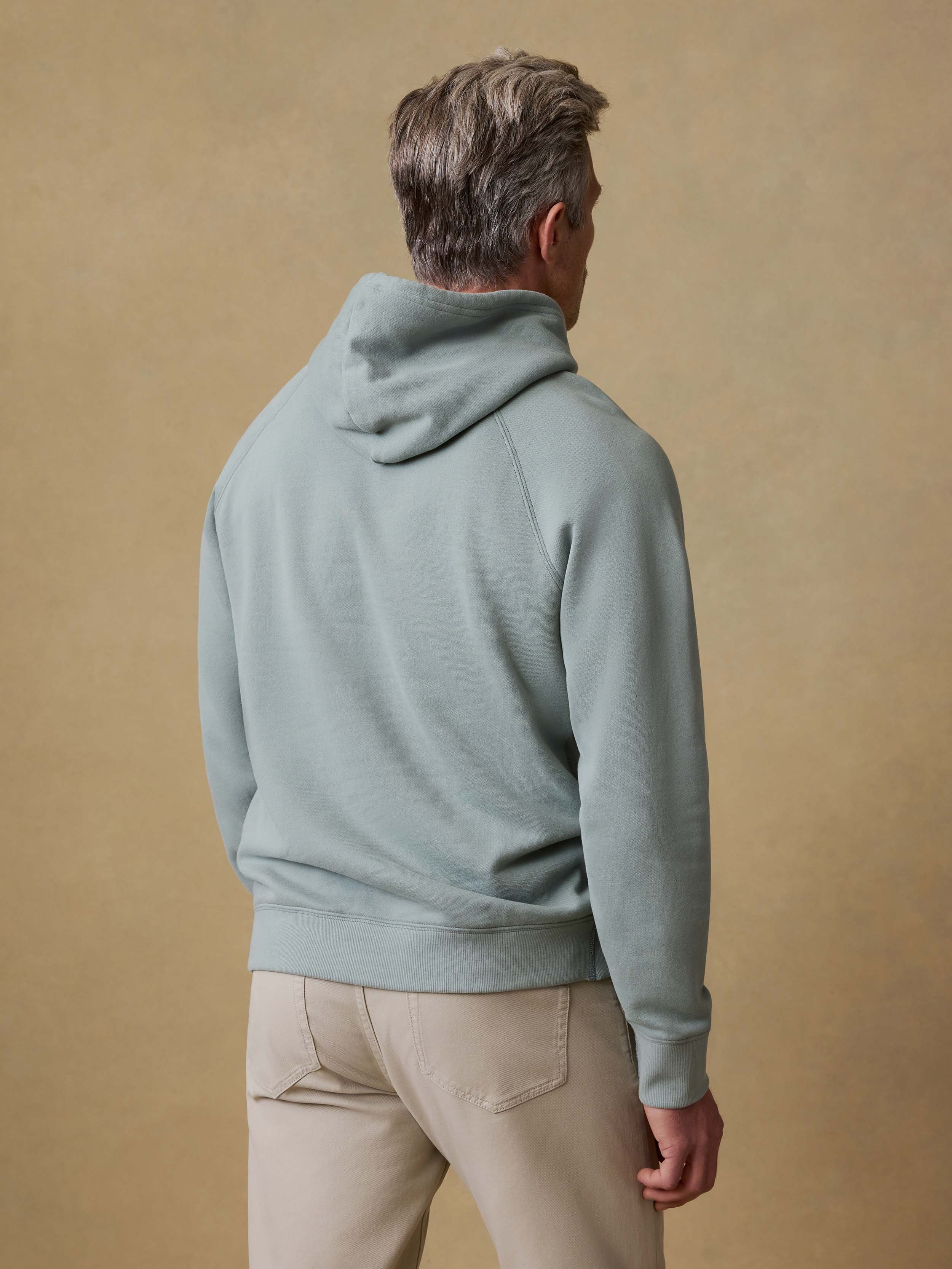 High Standard Fleece Hoodie - Aspen Green - Image 3