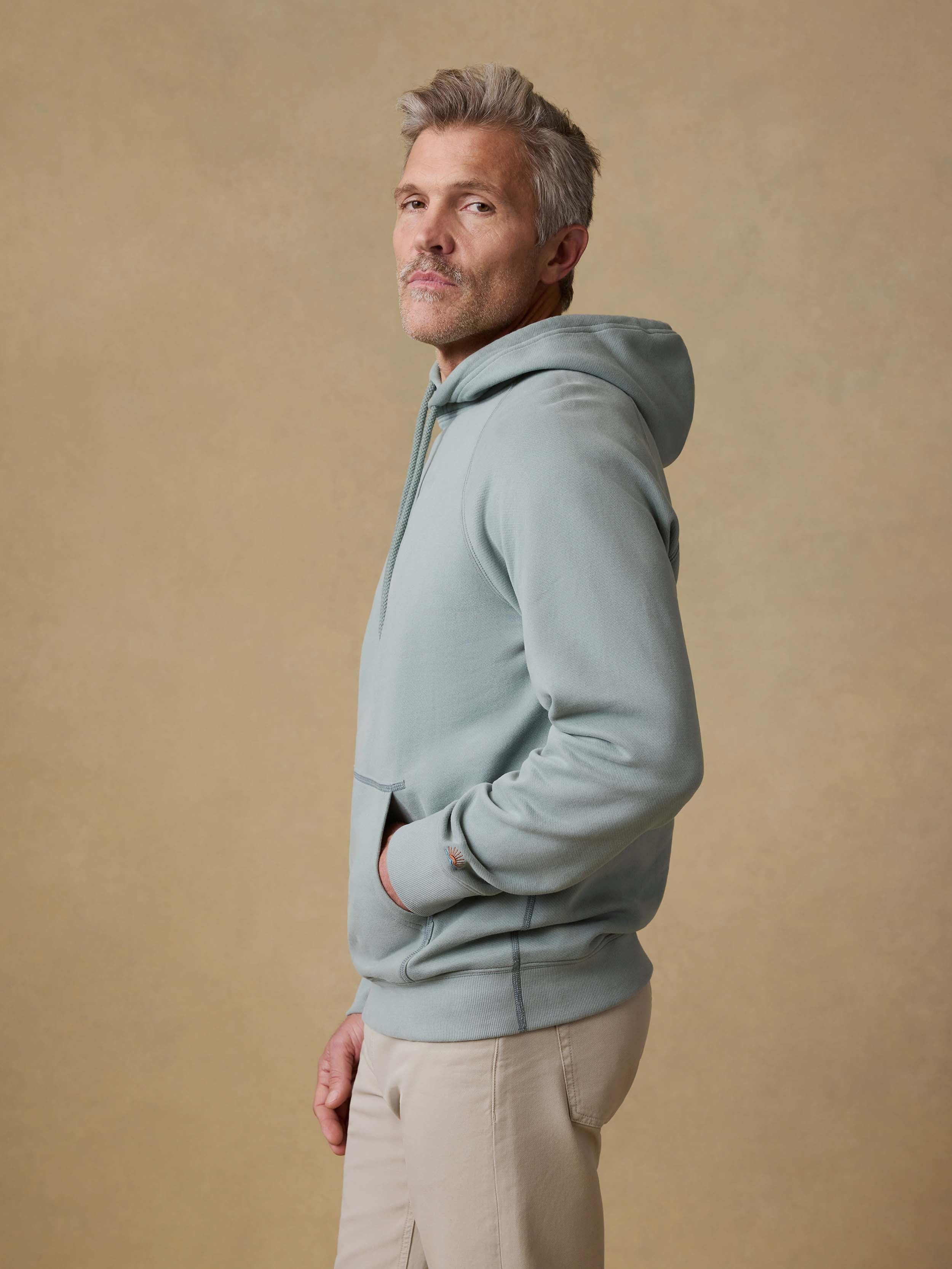 High Standard Fleece Hoodie - Aspen Green - Image 6