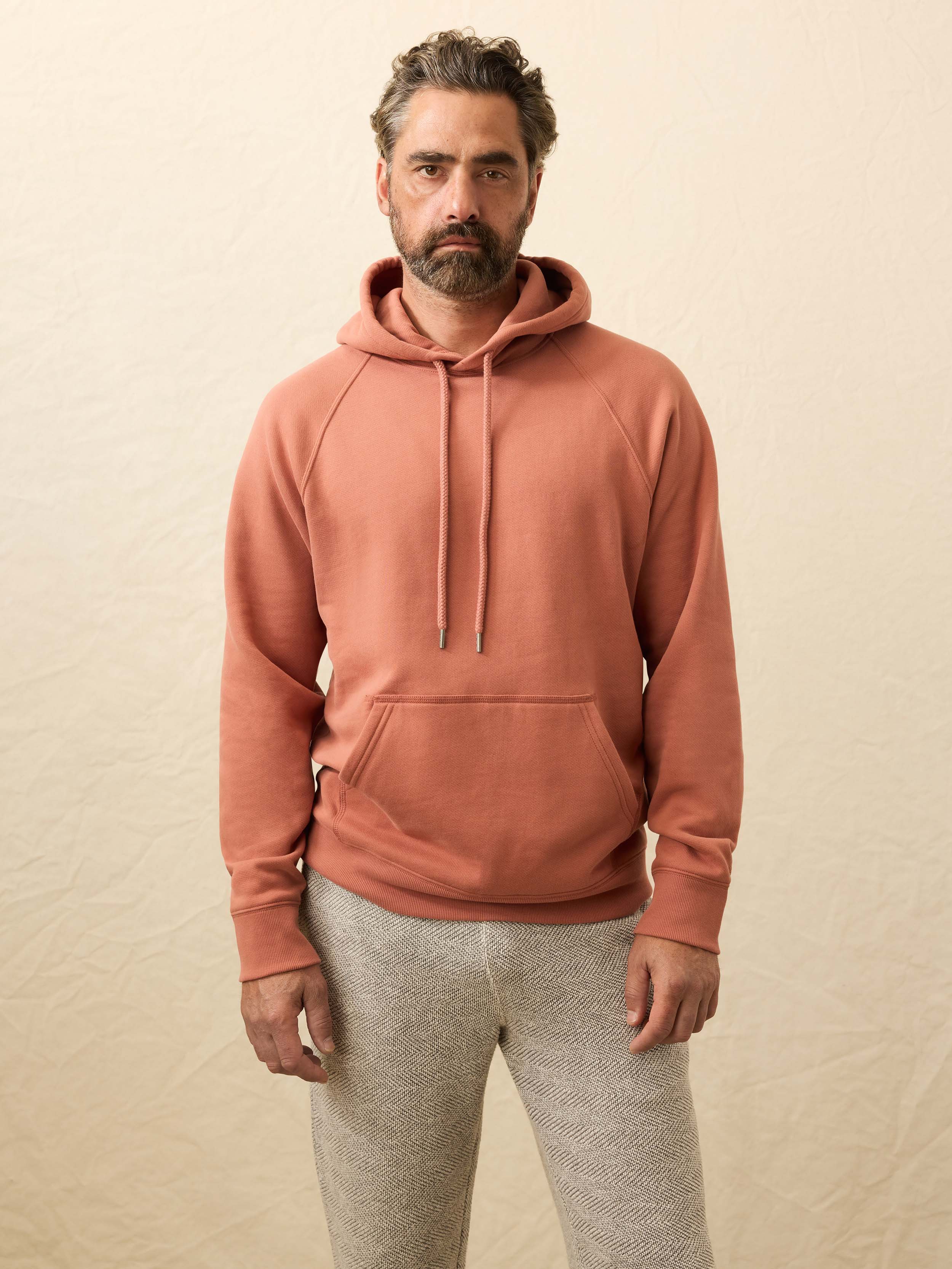 High Standard Fleece Hoodie - Dusty Sienna - Image 3
