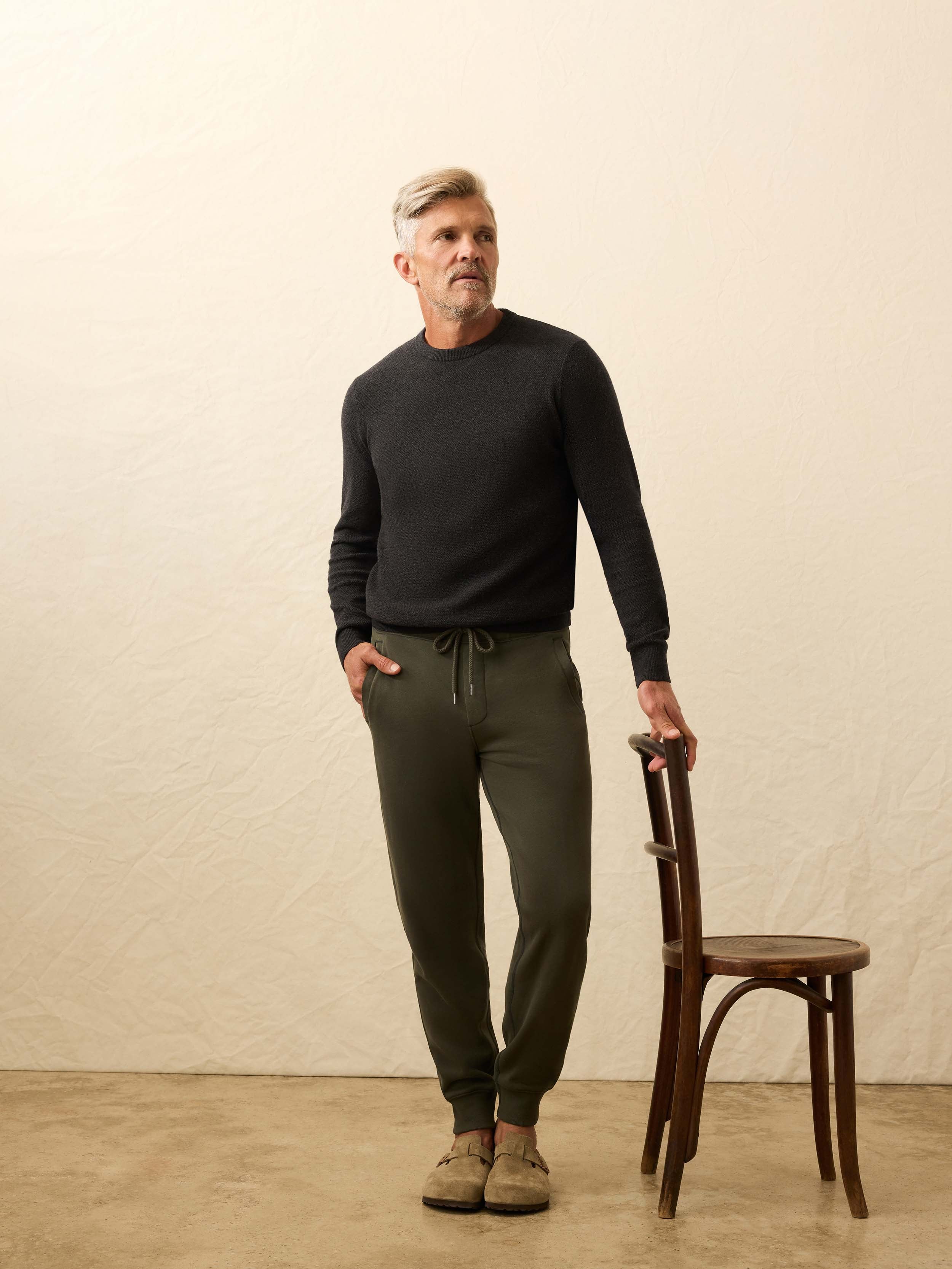 High Standard Fleece Sweatpant - Fall Evergreen - Image 4