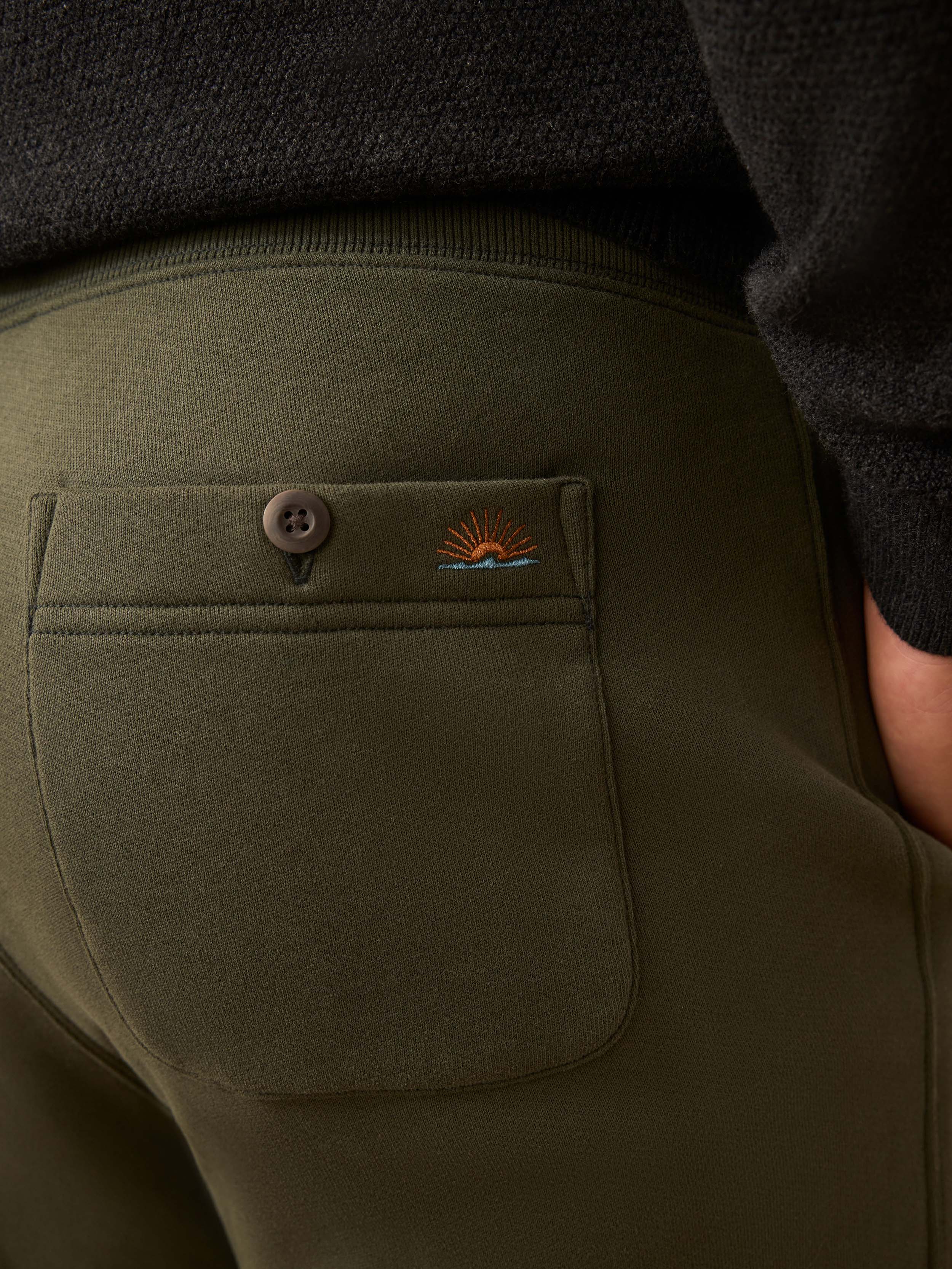 High Standard Fleece Sweatpant - Fall Evergreen - Image 5