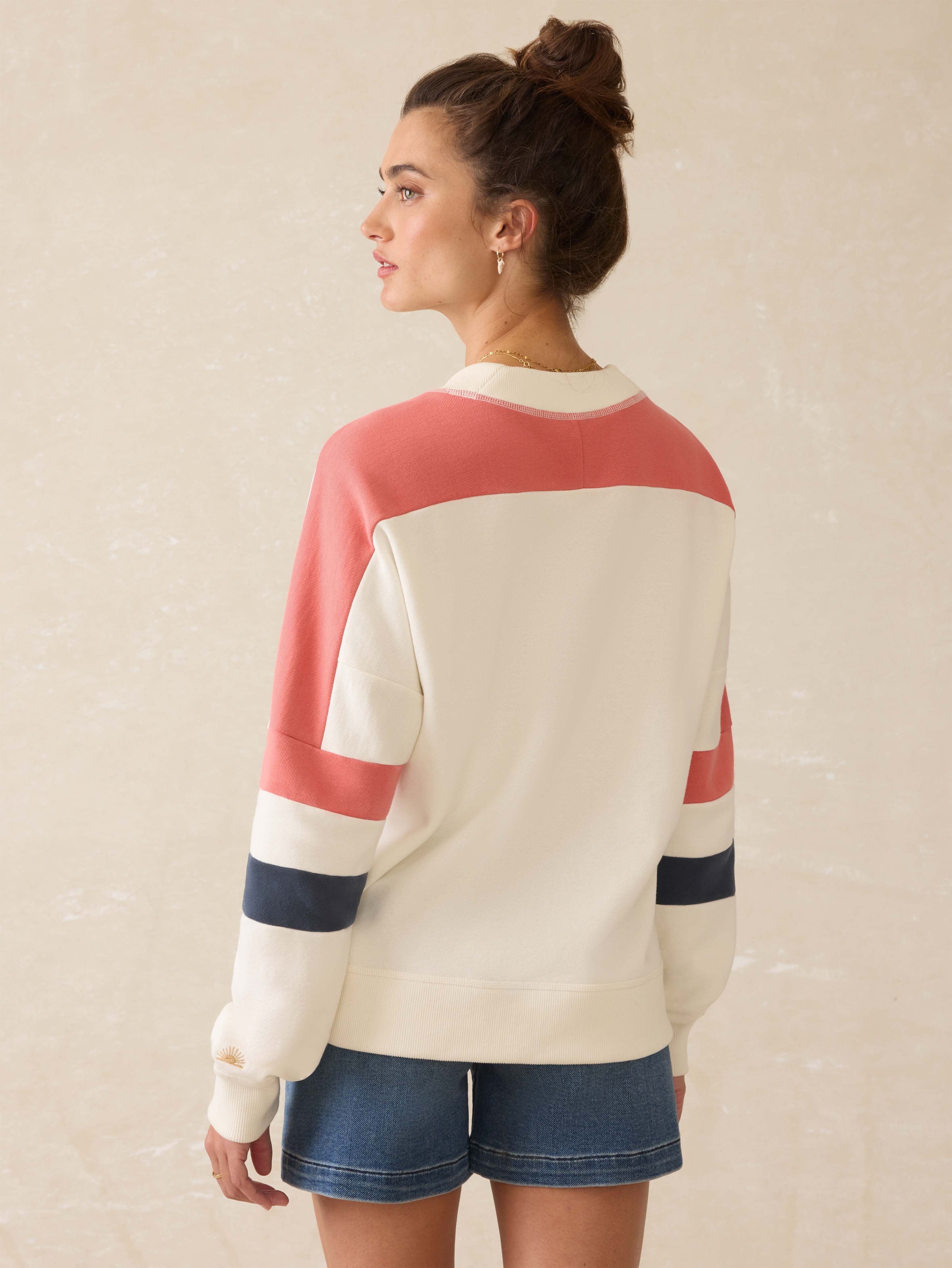 High Standard Fleece Varsity Crew - Rosewood Field - Image 3