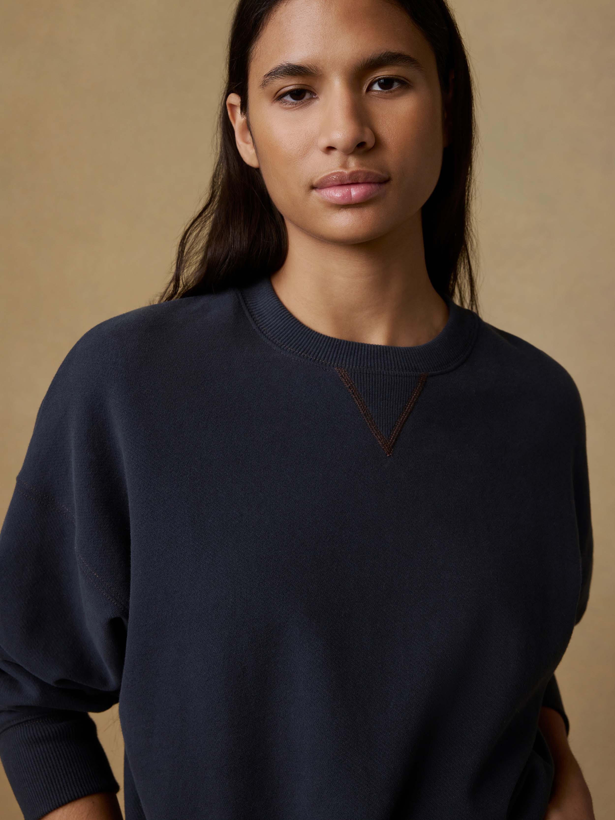 High Standard Fleece Vintage Crewneck - Black - Image 5