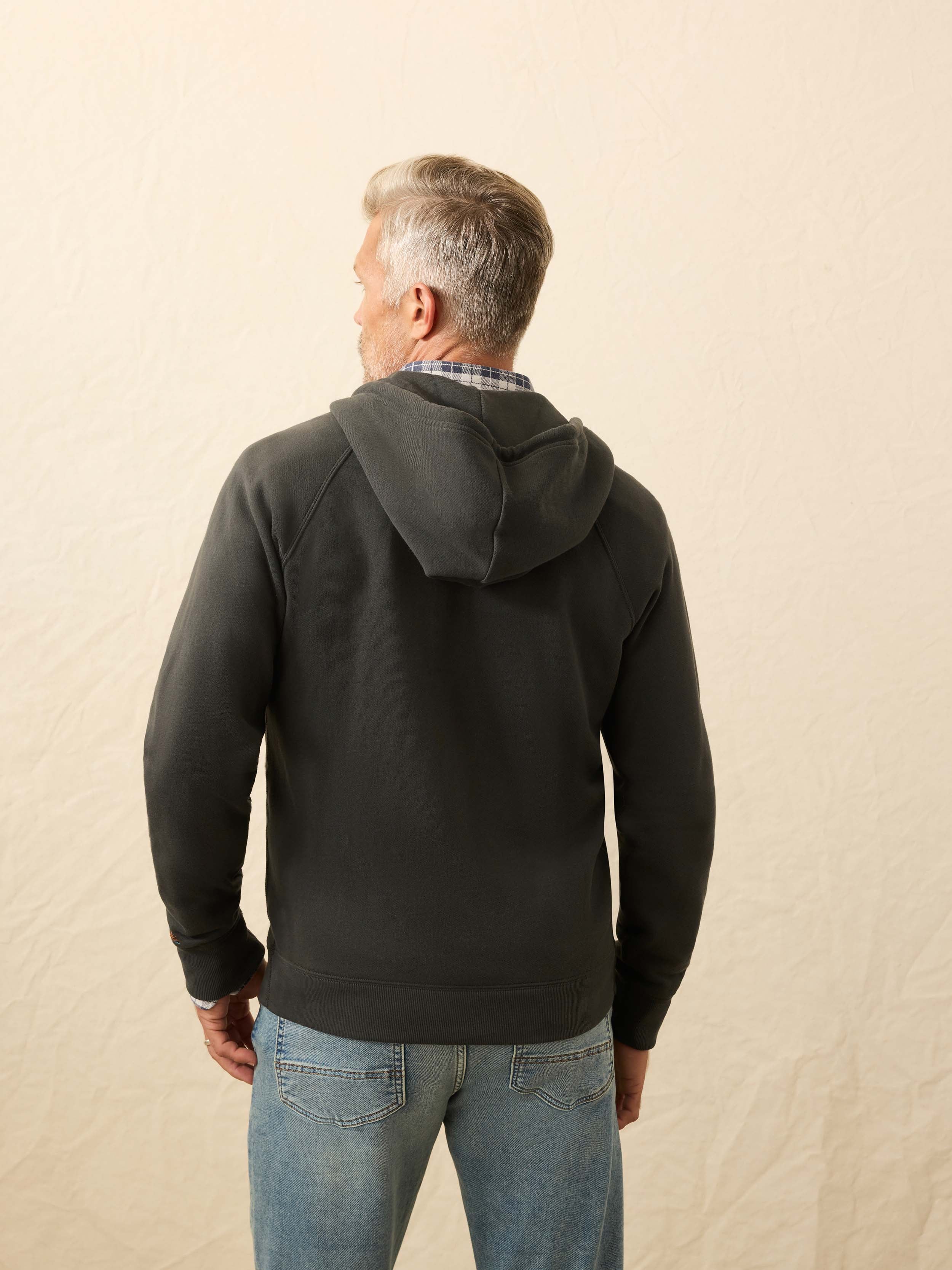 High Standard Fleece Zip Hoodie - Mountain Black - Image 5