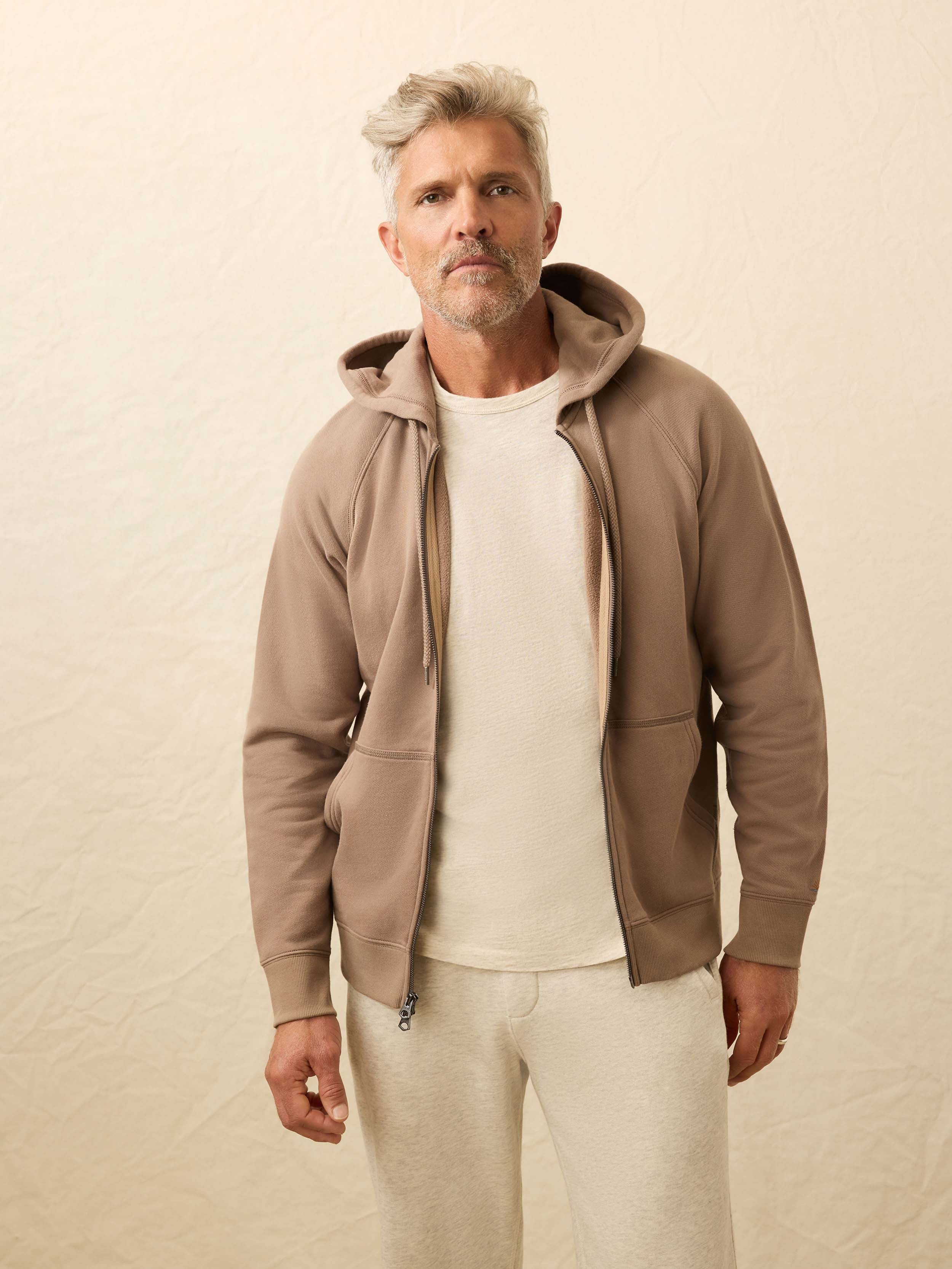 High Standard Fleece Zip Hoodie - Walnut Branch - Image 3